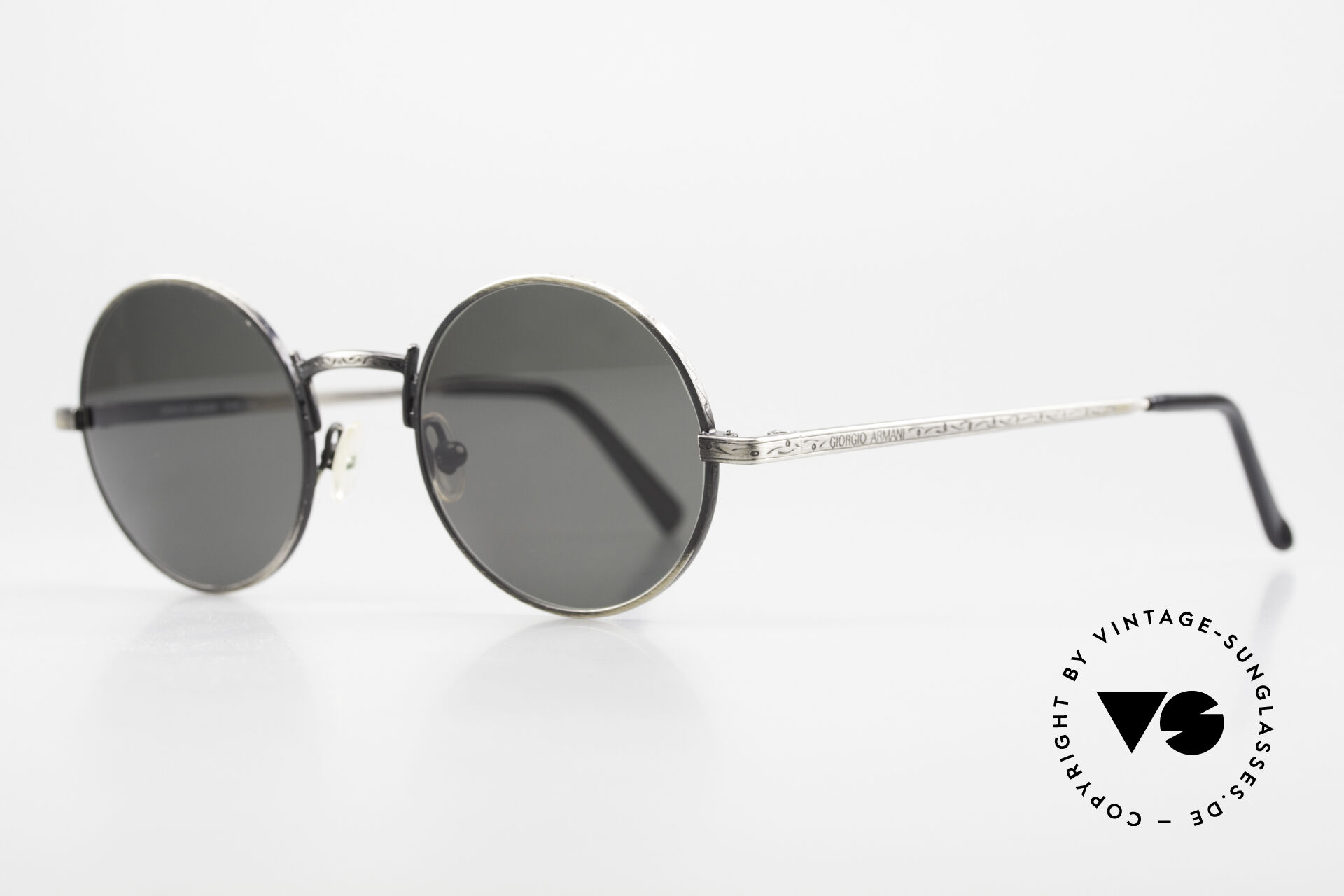 Sunglasses Giorgio Armani 128 Antique Silver Frame Finish