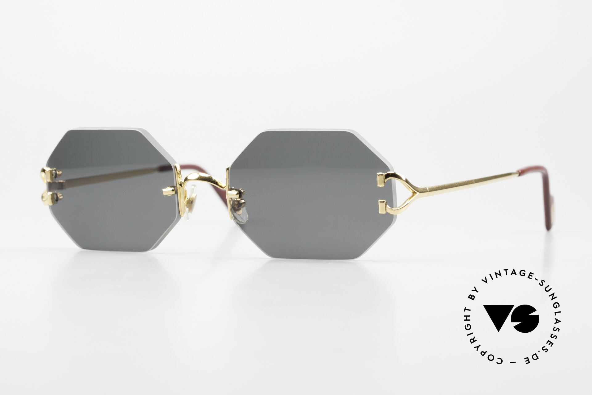 【即納】 Sunglasses Cartier Rimless Octag One Of A Kind Customized 小物