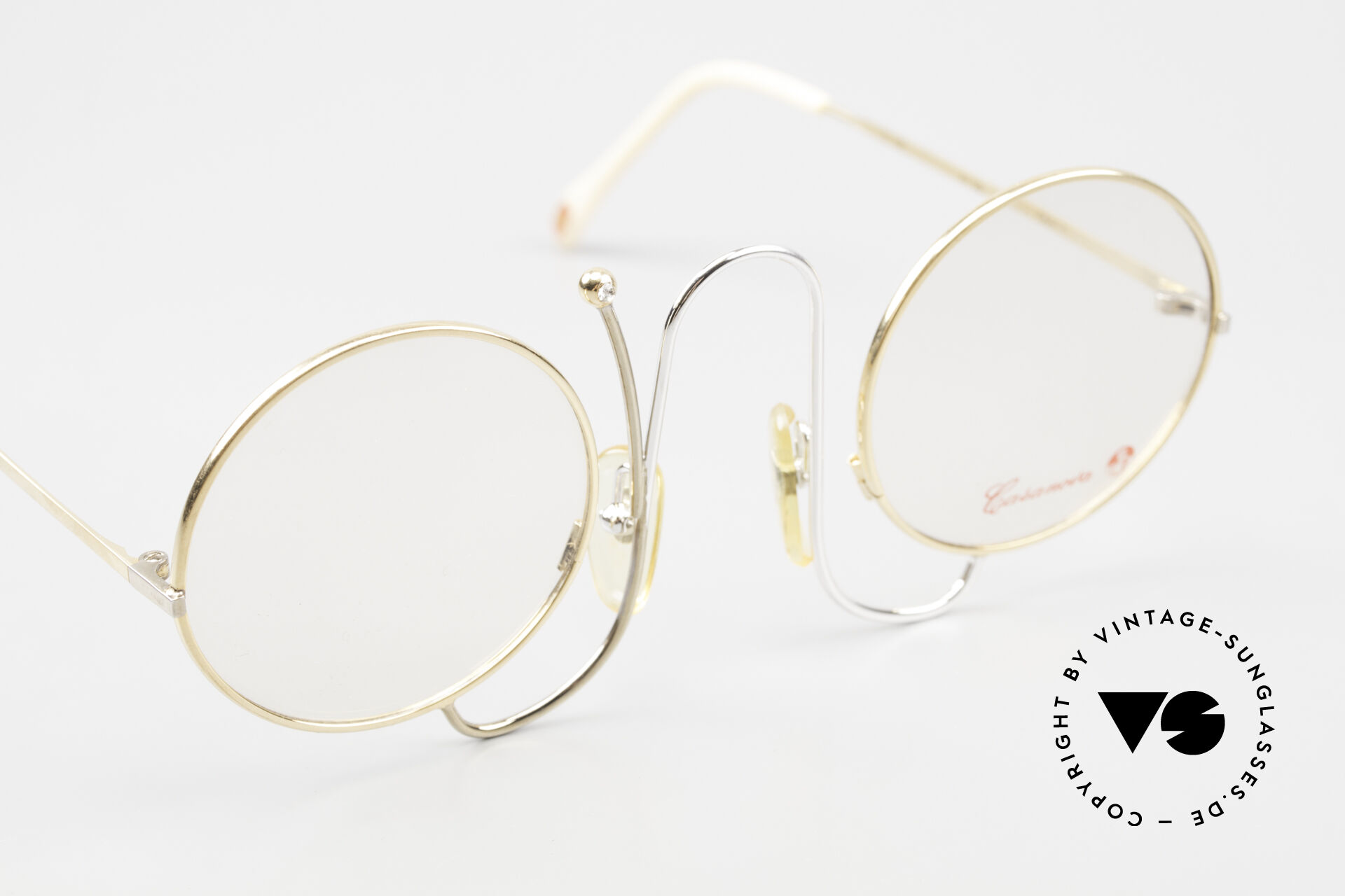 Lunettes Vintage CASANOVA FC 1 - Monture Or Rose Ovale - Allemagne - Neuf Sans Étiquette
