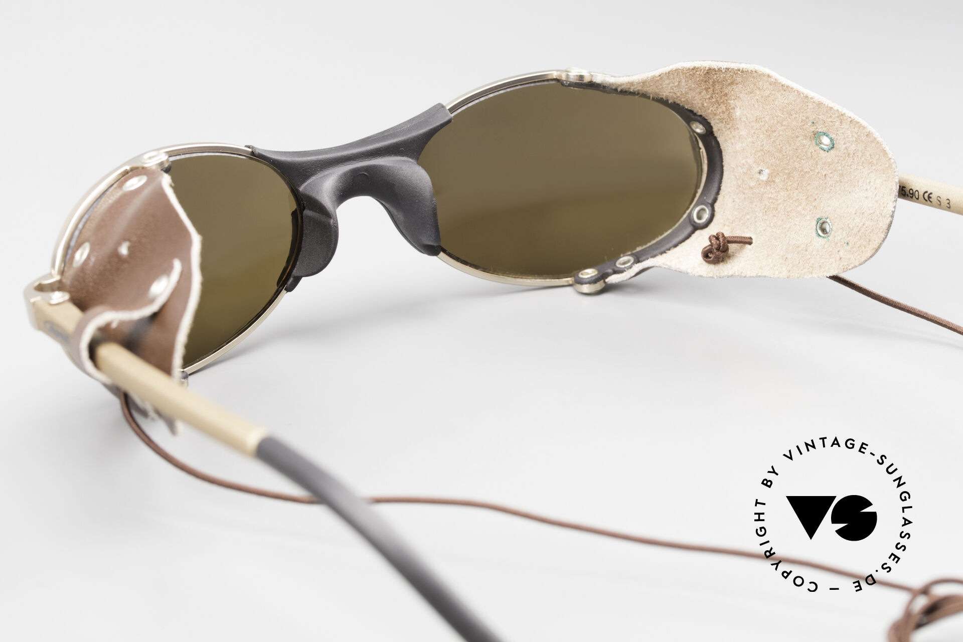 Lunettes De Soleil Vintage Alpina Tibet - Cadre Bronze/marron Ovale - Neuf Sans étiquette
