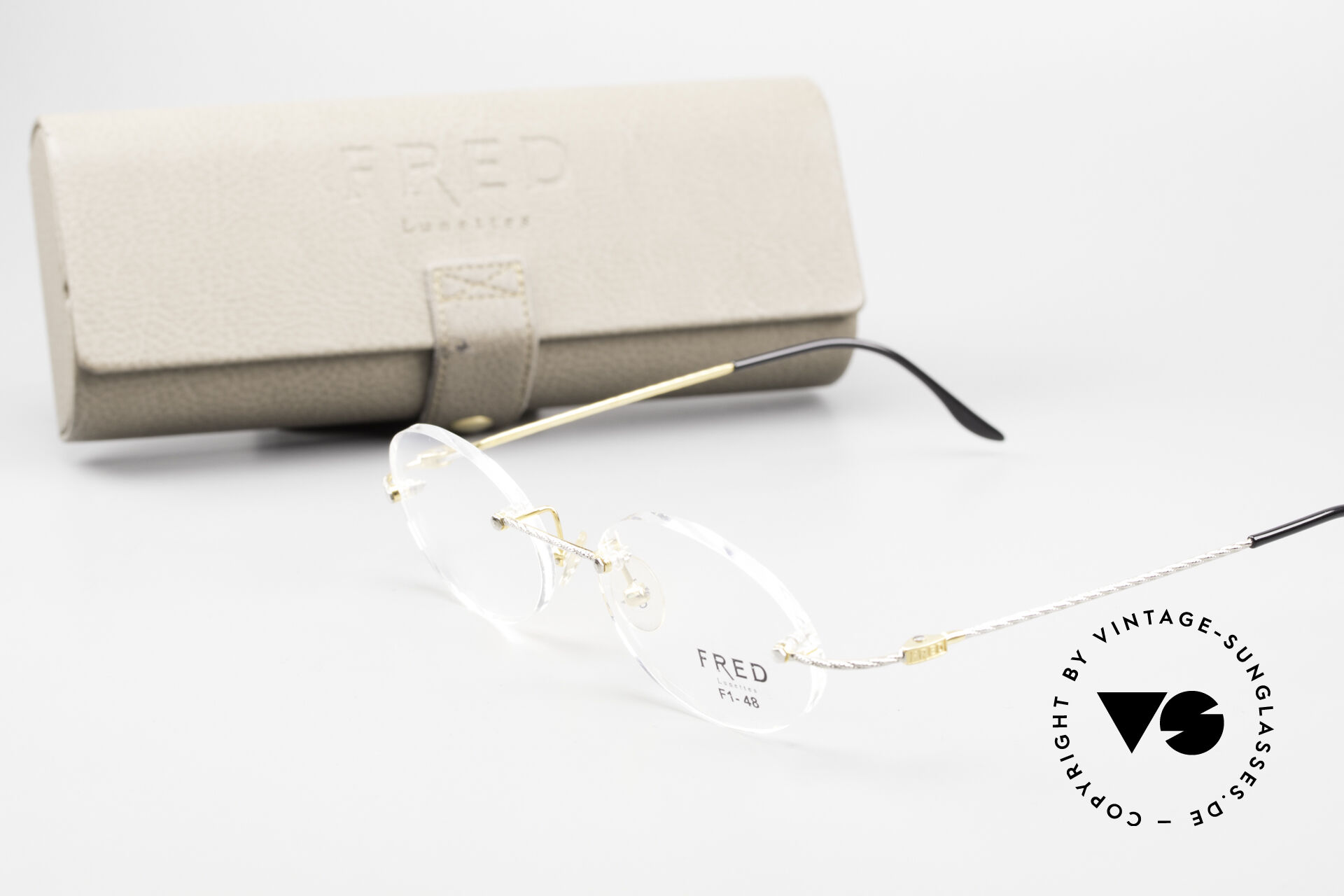 Glasses Fred F10 L01 Rimless Luxury Eyeglasses