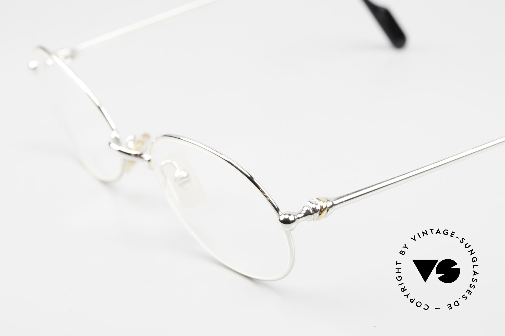 Glasses Cartier Saturne M Platinum Plated 90 s Frame