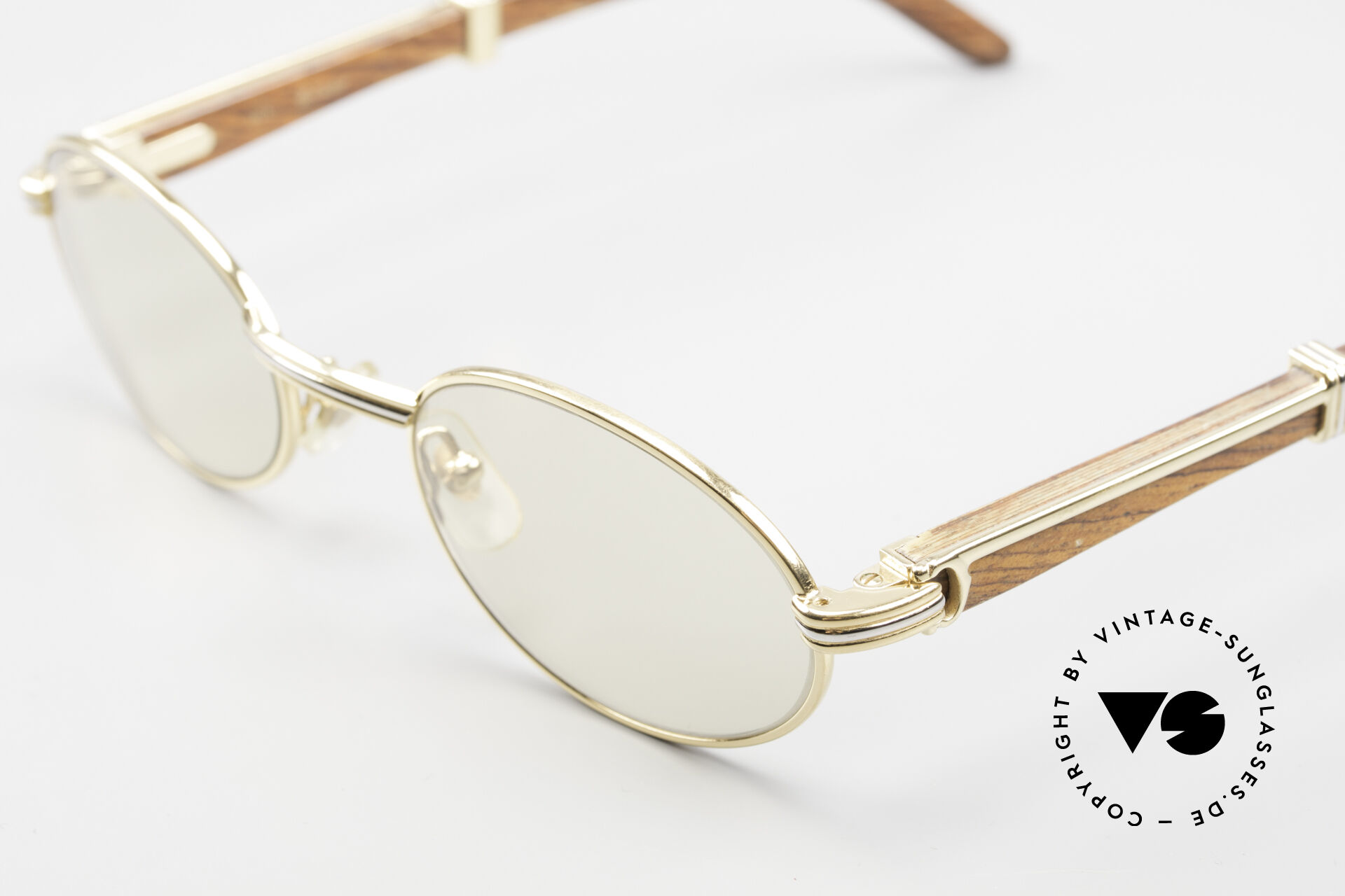 Cartier vintage wood top frames