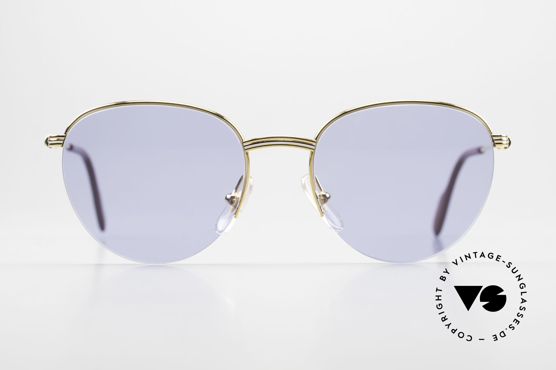 Sunglasses Cartier Colisee Round Luxury Sunglasses 90