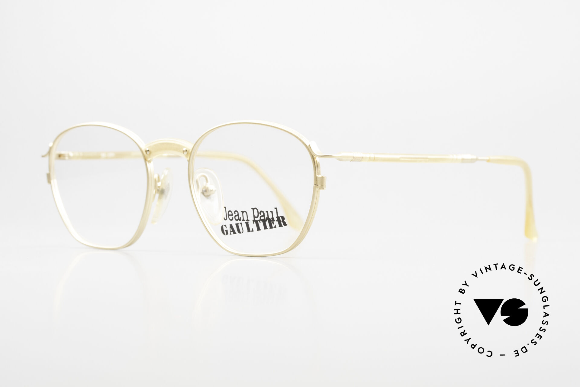 Glasses Jean Paul Gaultier 55-1271 Gold-Plated Vintage Glasses
