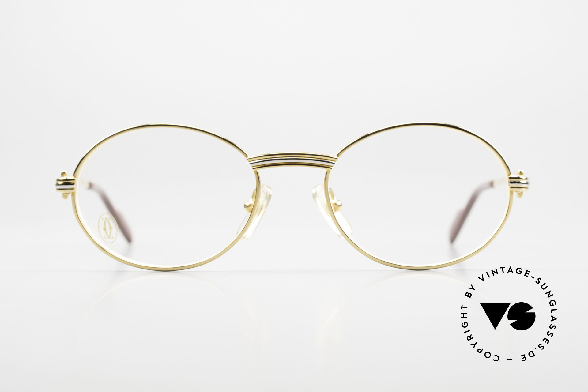 Cartier gold oval glasses cheap