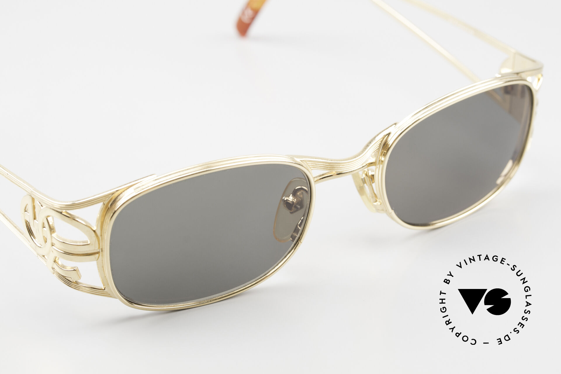 Sunglasses Jean Paul Gaultier 58-5101 Gold-Plated Made In Japan