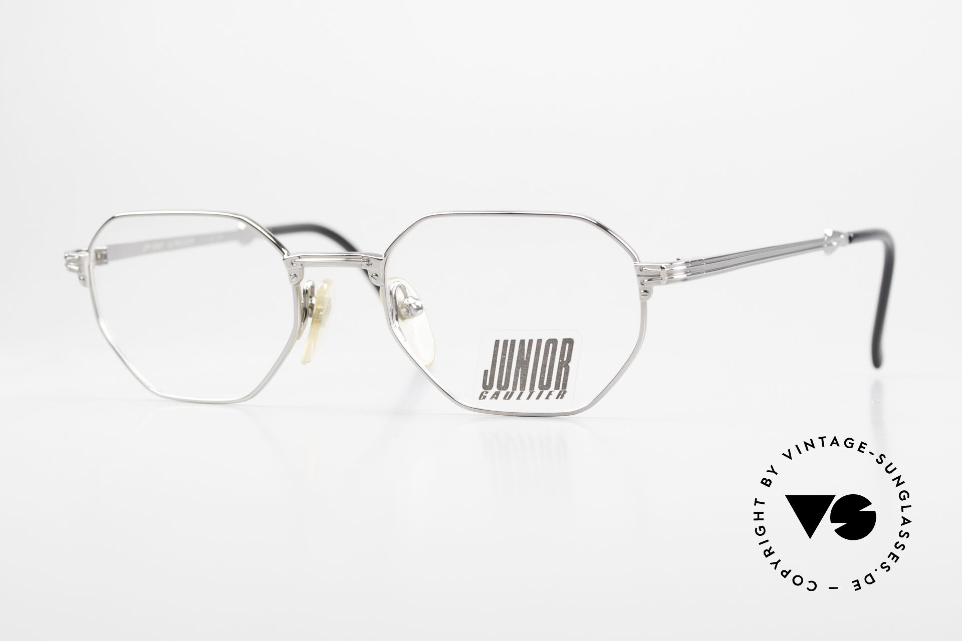 Glasses Jean Paul Gaultier 57-4174 Light Titanium Vintage Specs