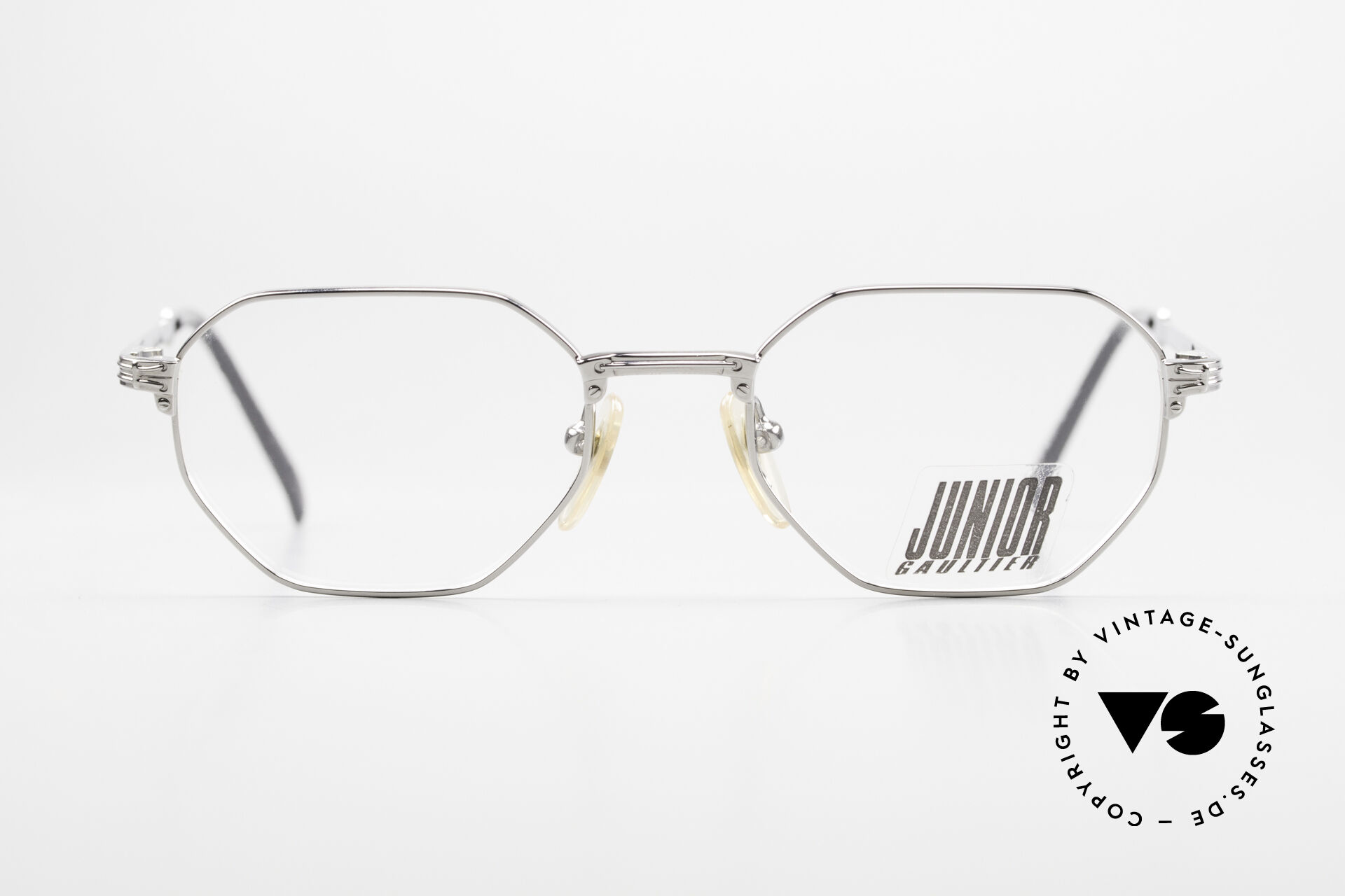 Glasses Jean Paul Gaultier 57-4174 Light Titanium Vintage Specs