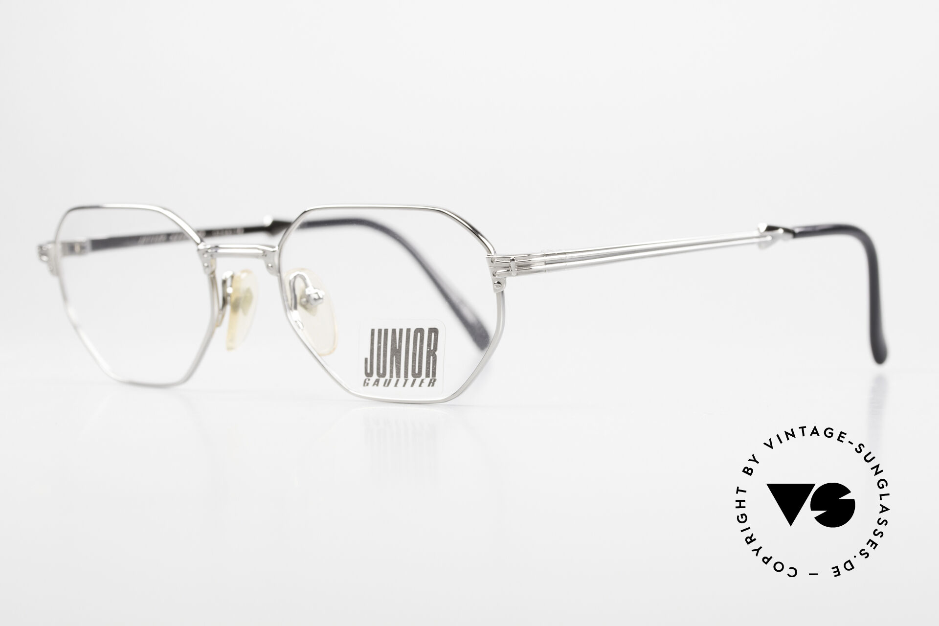 JEAN PAUL GAULTIER ５５−１２０２ 未使用超美品 Glasses Jean Paul Gaultier 57-4174 Light Titanium Vintage Specs