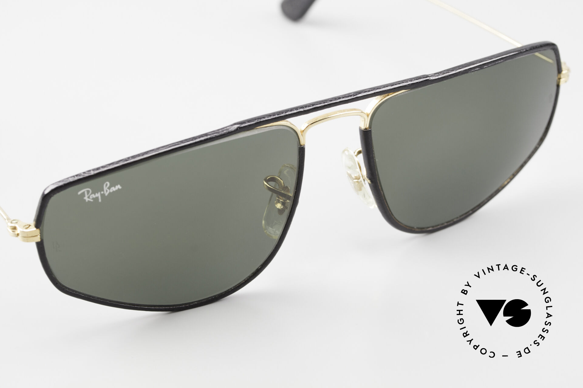 Sunglasses Ray Ban Fashion Metal 3 Limited Leather Edition 80s
