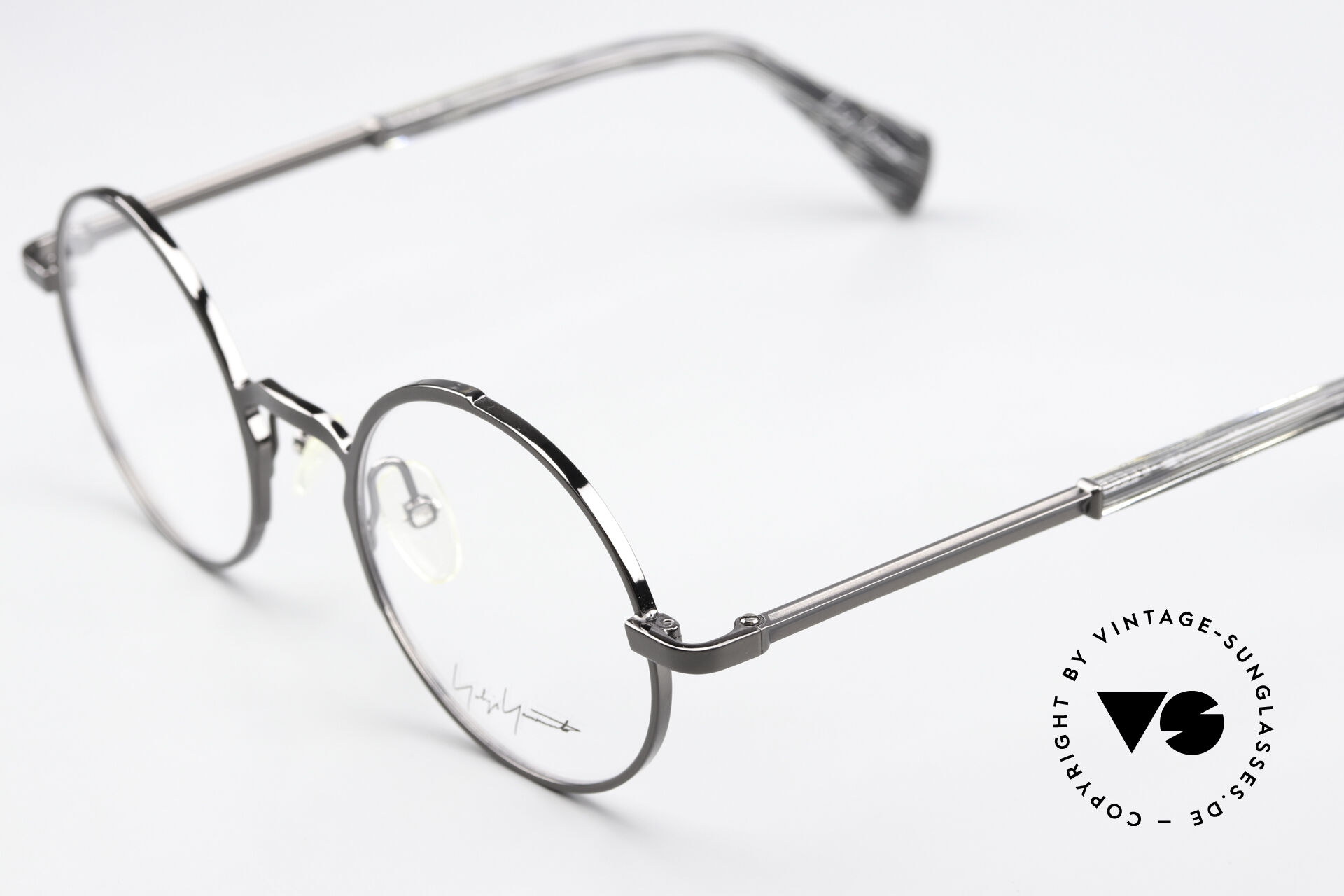 Yohji Yamamoto Gray Metal Glasses (Frames)