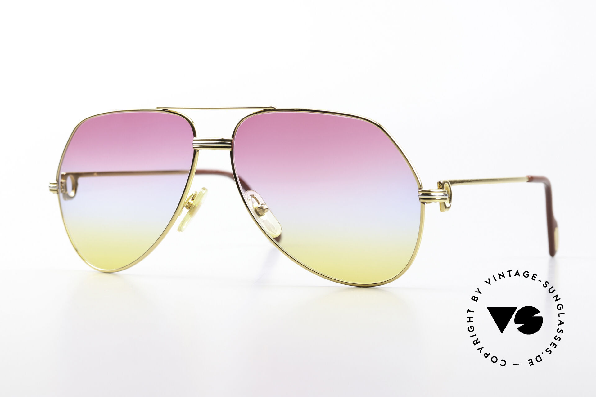 Sunglasses Cartier Vendome LC L Rare Luxury Aviator Shades