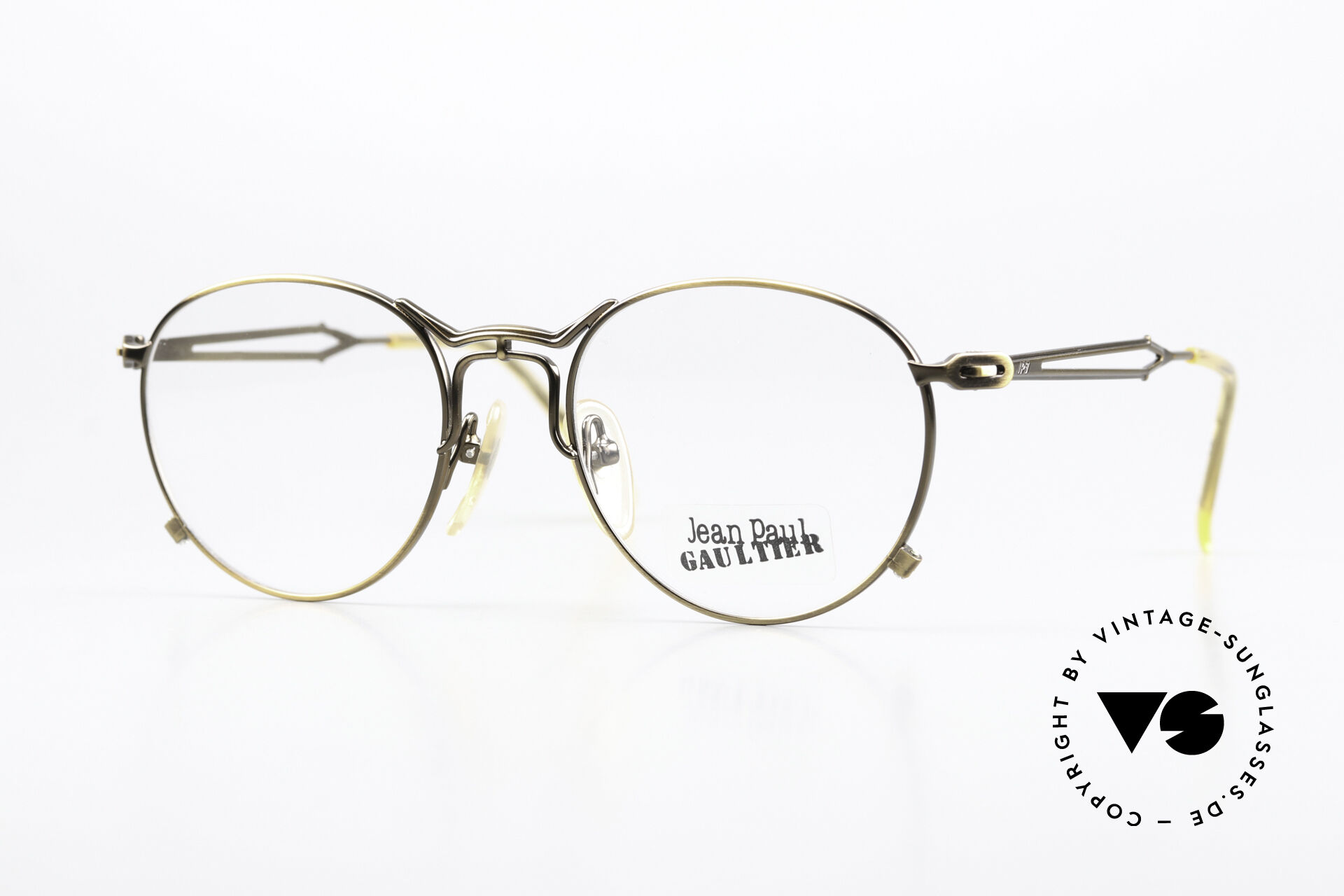 Glasses Jean Paul Gaultier 55-2177 Metallic Smoke Gold Frame