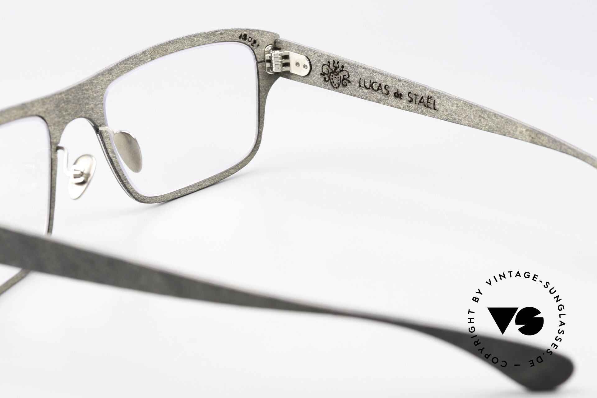 Glasses Lucas de Stael Petrus P11 Stone + Genuine Cow Leather