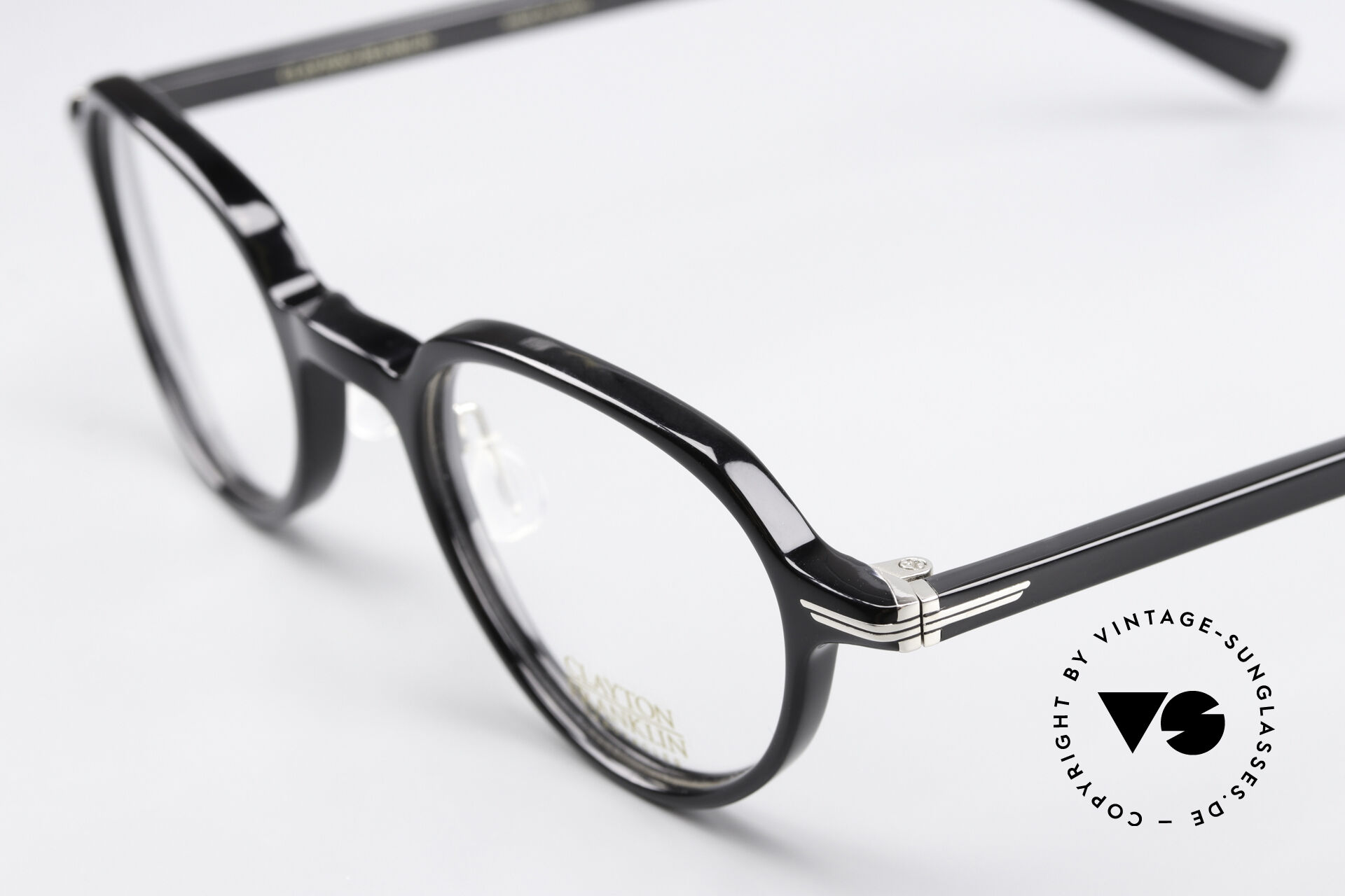 かわいい！ Glasses Clayton Franklin 759 Black Frame Made In Japan その他