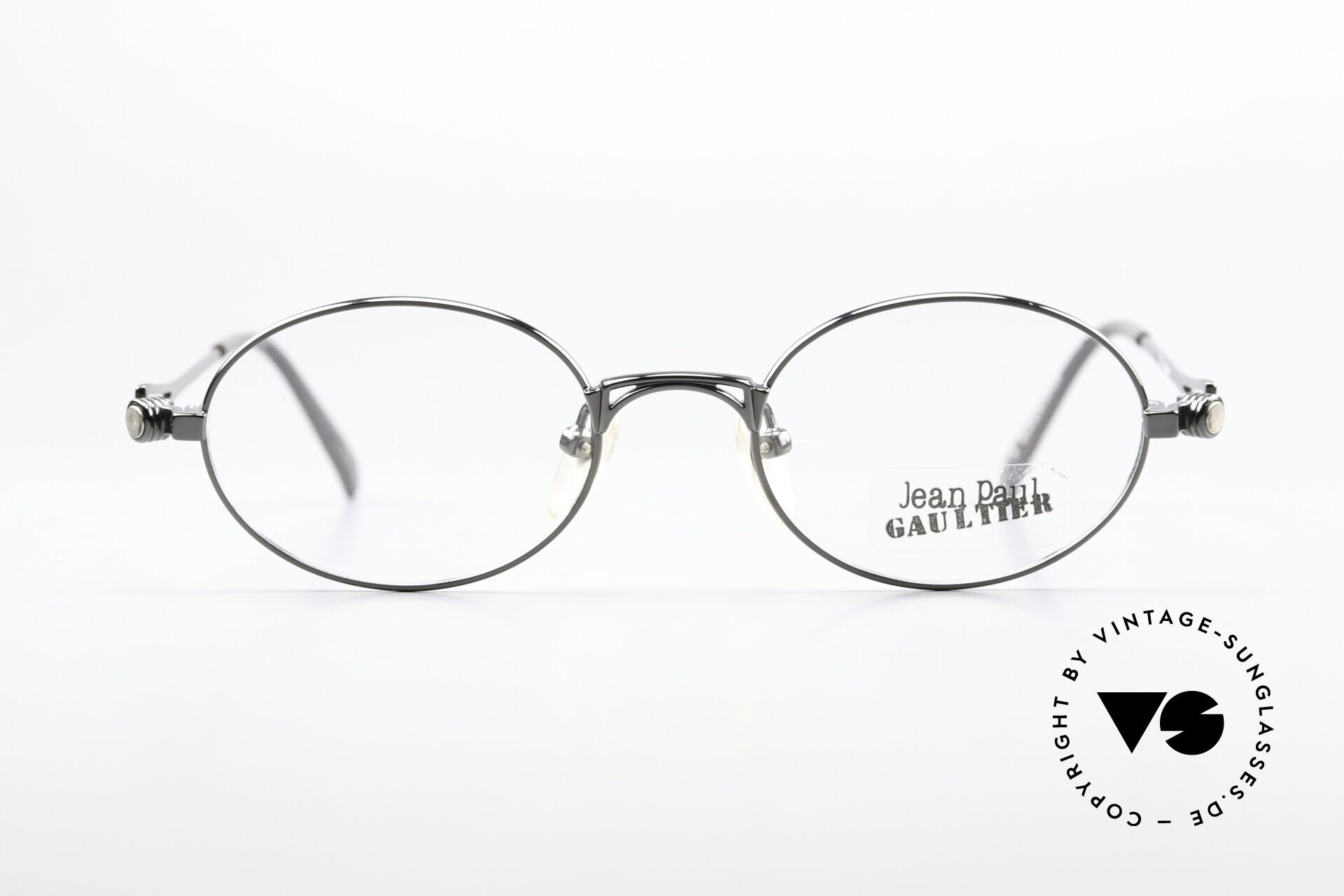 Glasses Jean Paul Gaultier 56-7202 Oval Frame Gunmetal Finish