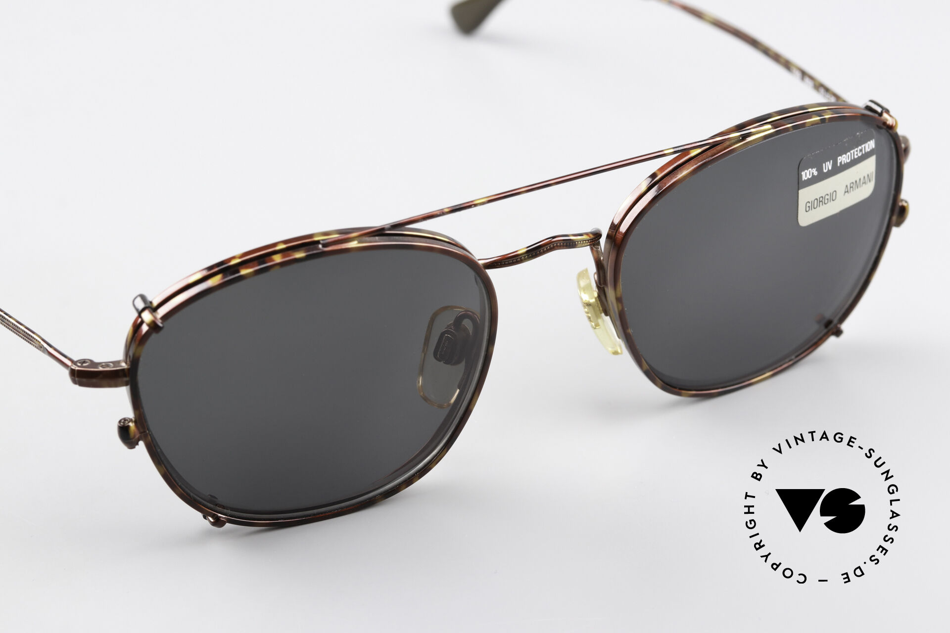 商品画像：Sunglasses Giorgio Armani 666 Side Shields Frame Oval 4