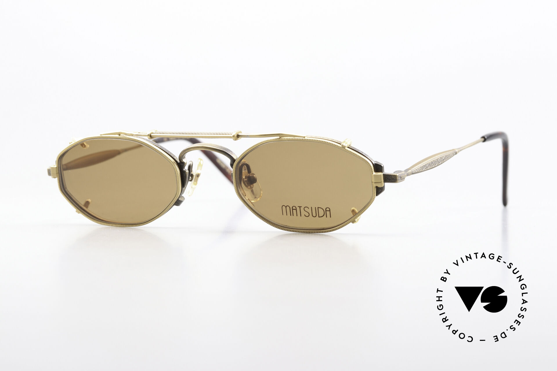 Sunglasses Matsuda 10122 90's Eyewear With Sun Clip