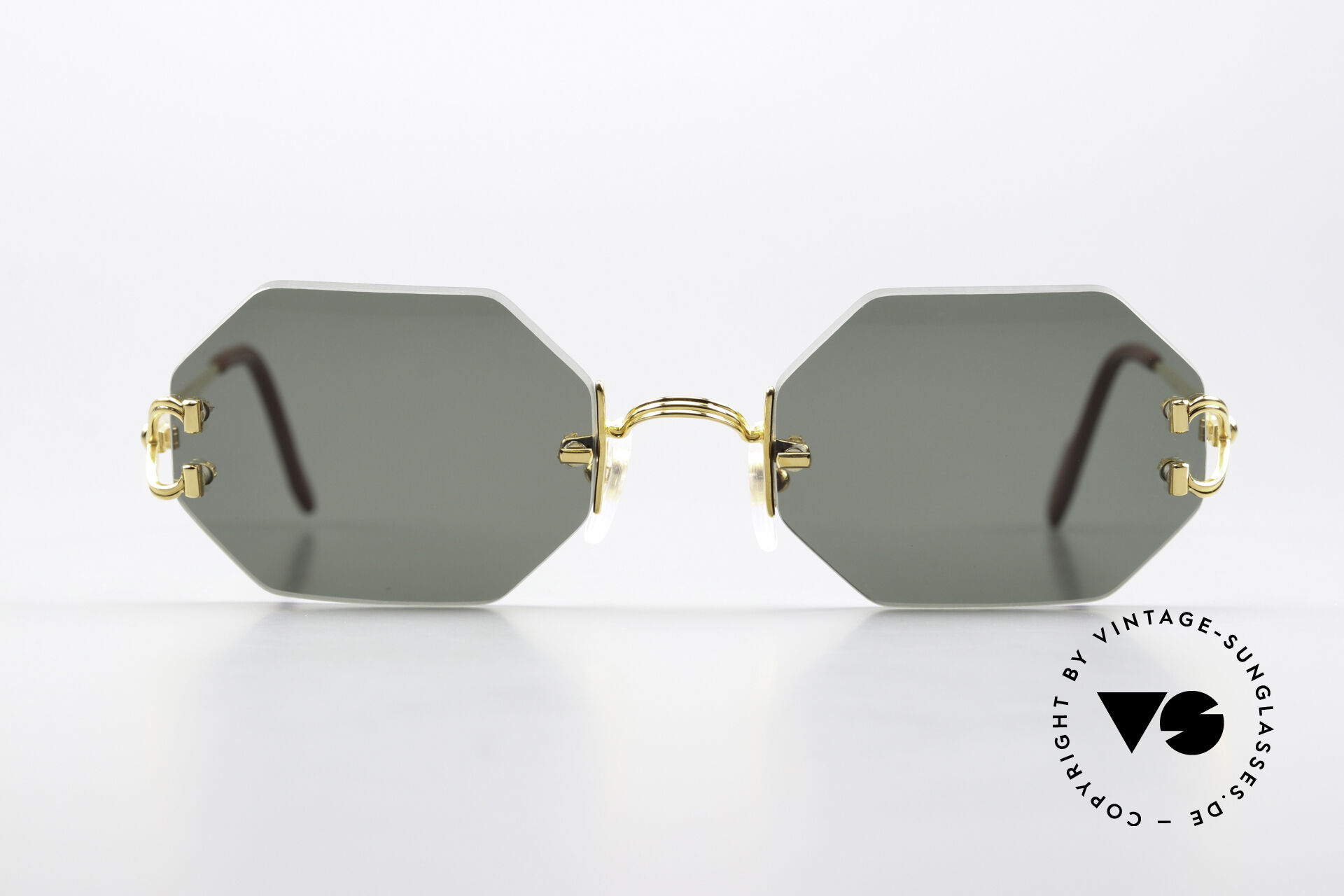Sunglasses Cartier Rimless Octag Rimless Octagonal Shades