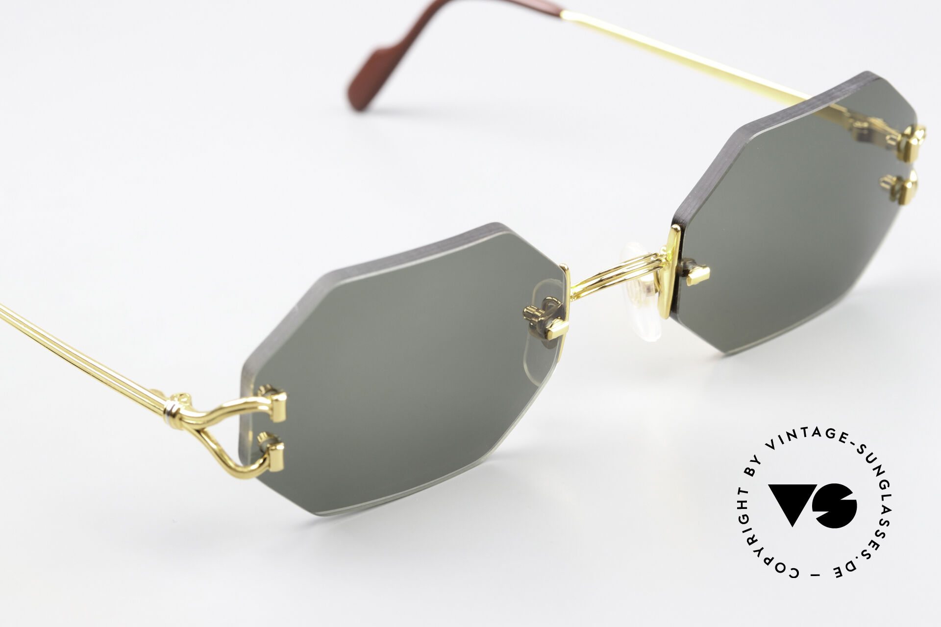 Cartier Rimless Sunglasses Cartier Rimless Octag Rimless Octagonal Shades