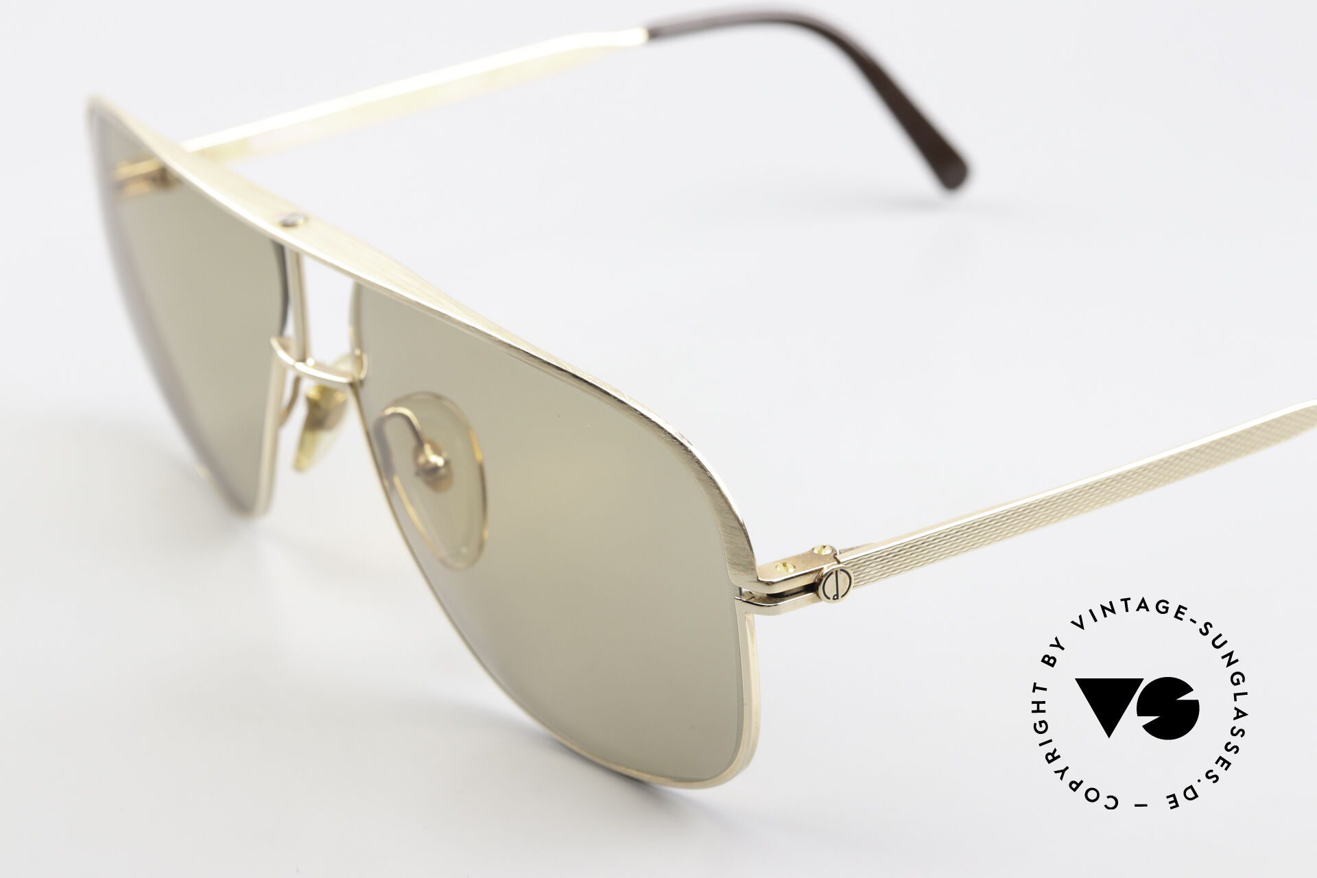 美品　DUNHILL　ビンテージサングラス　6070　ツーブリッジ　ブラウン Sunglasses Dunhill 6070 90's Luxury Shades For Men