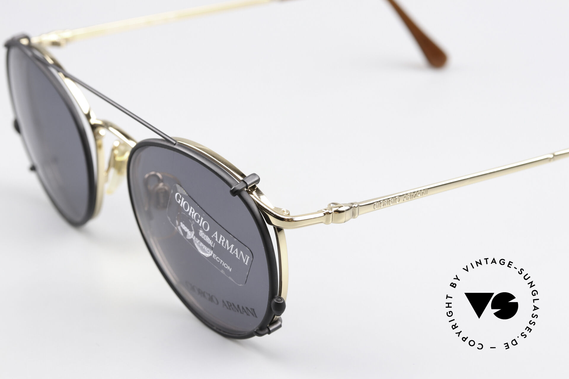 Giorgio Armani 132 80's Frame With Sun Clip
