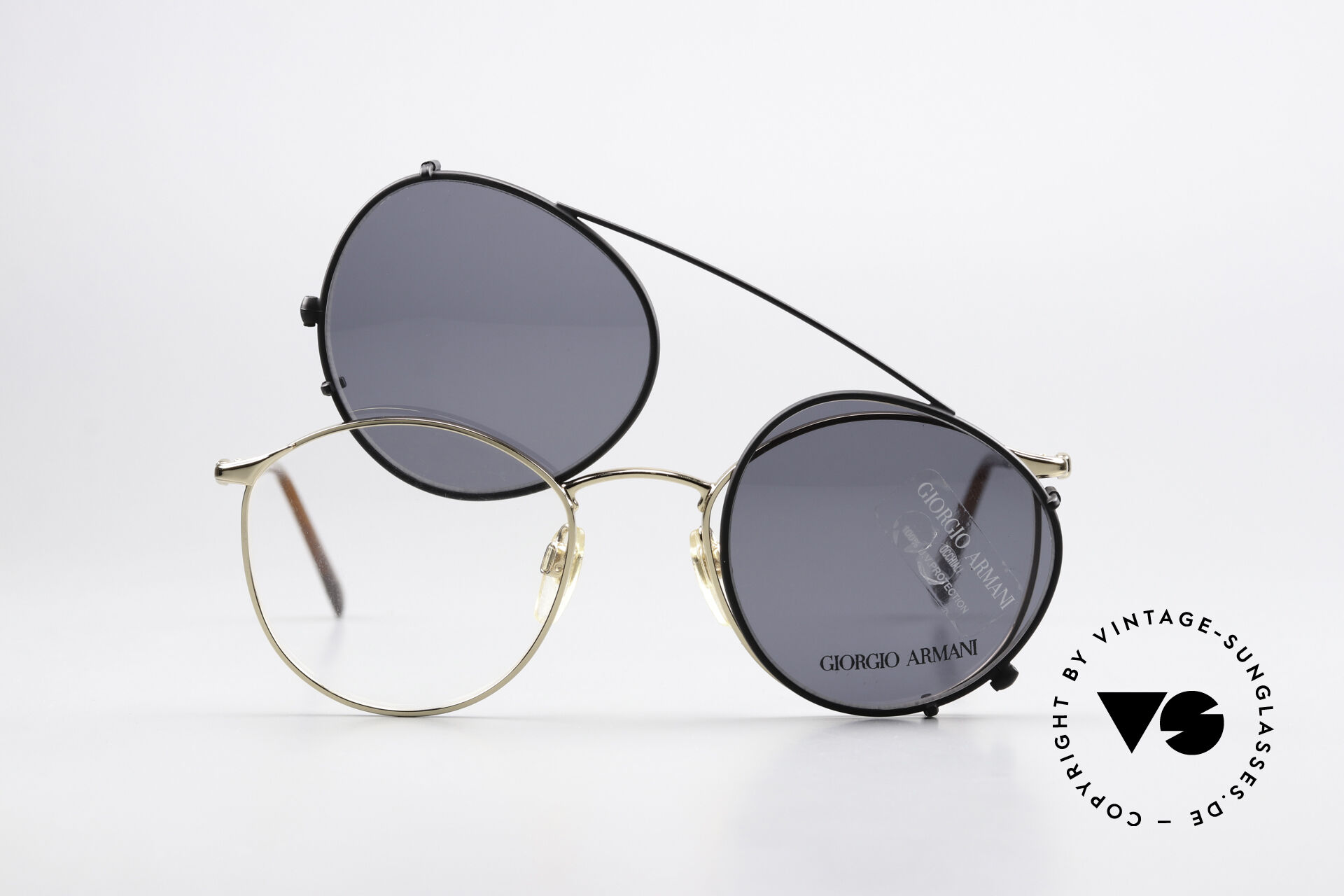 Giorgio Armani 132 80's Frame With Sun Clip