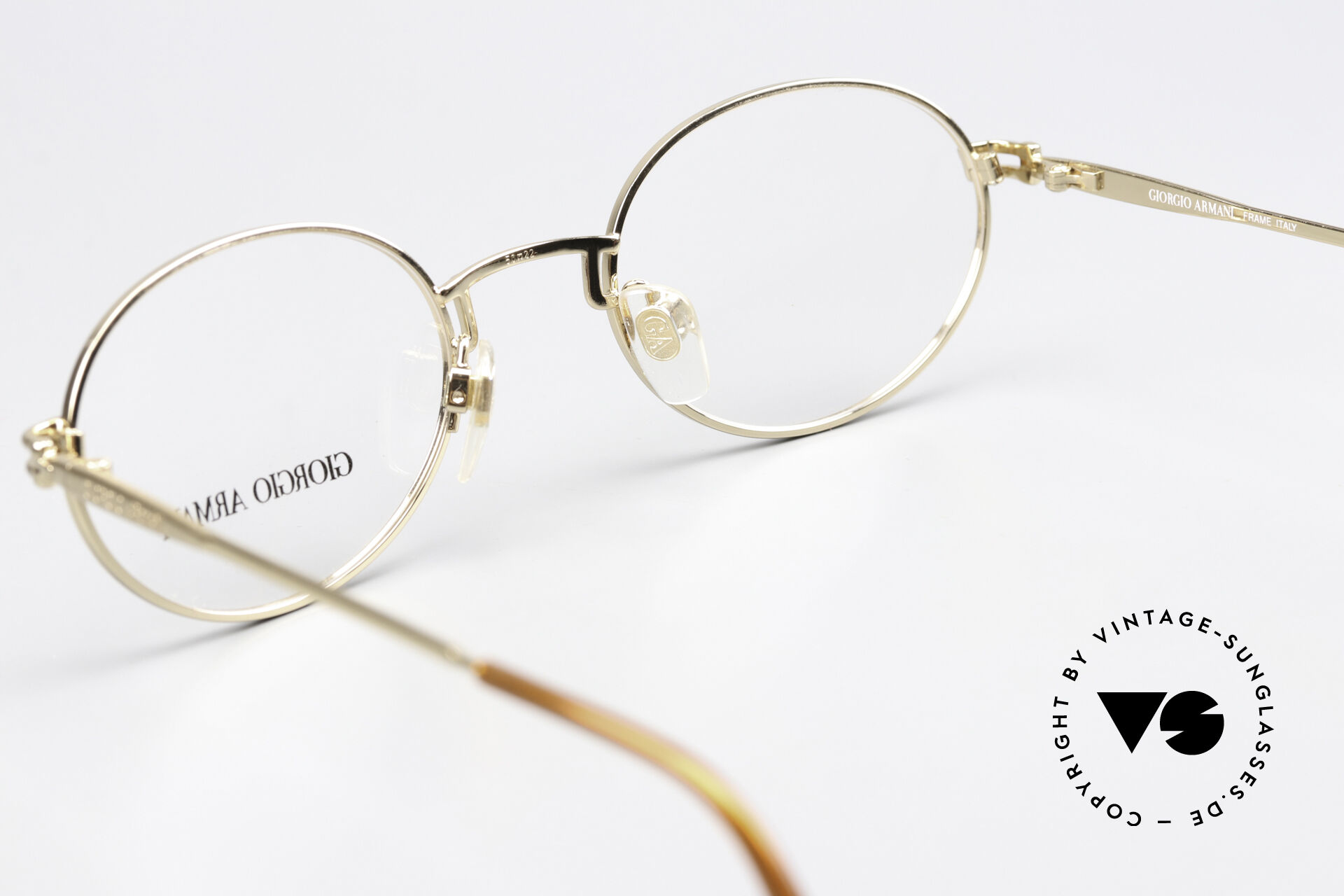 Glasses Giorgio Armani 244 Gold Plated Vintage Frame