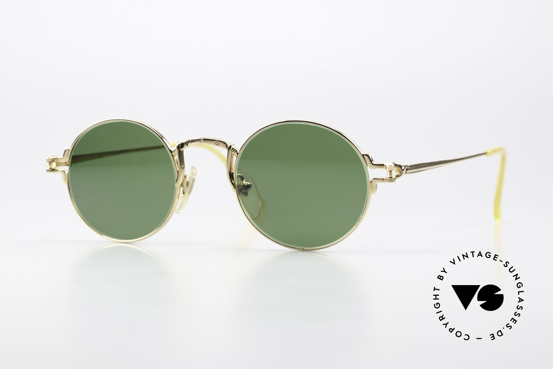 Jean Paul Gaultier ヴィンテージ 55-0098 Sunglasses Jean Paul Gaultier 55-3171 22ct Gold-Plated 90's Frame