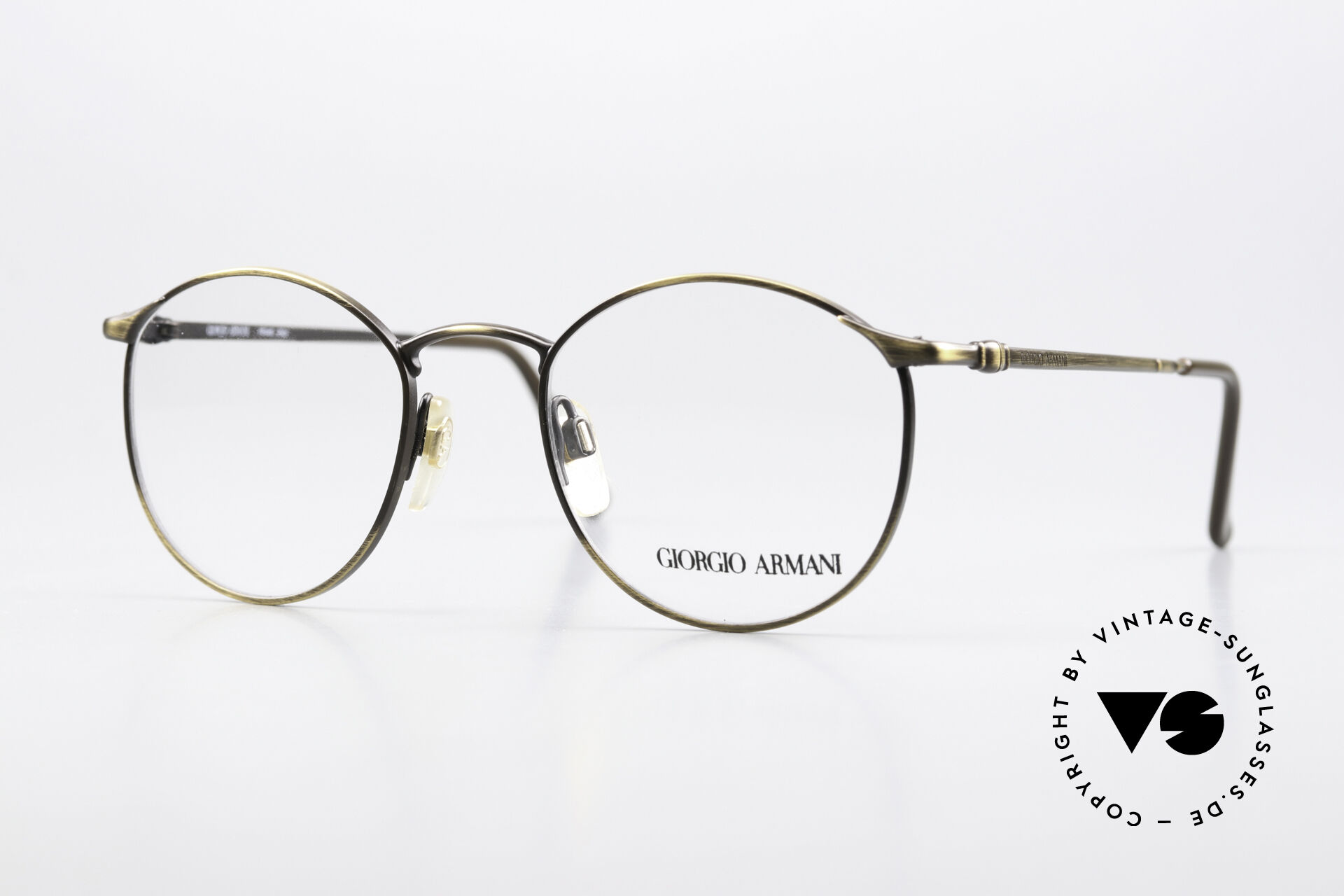アート・デザイン・音楽 GIORGIO ARMANI Glasses Giorgio Armani 132 Small Panto Glasses 90's