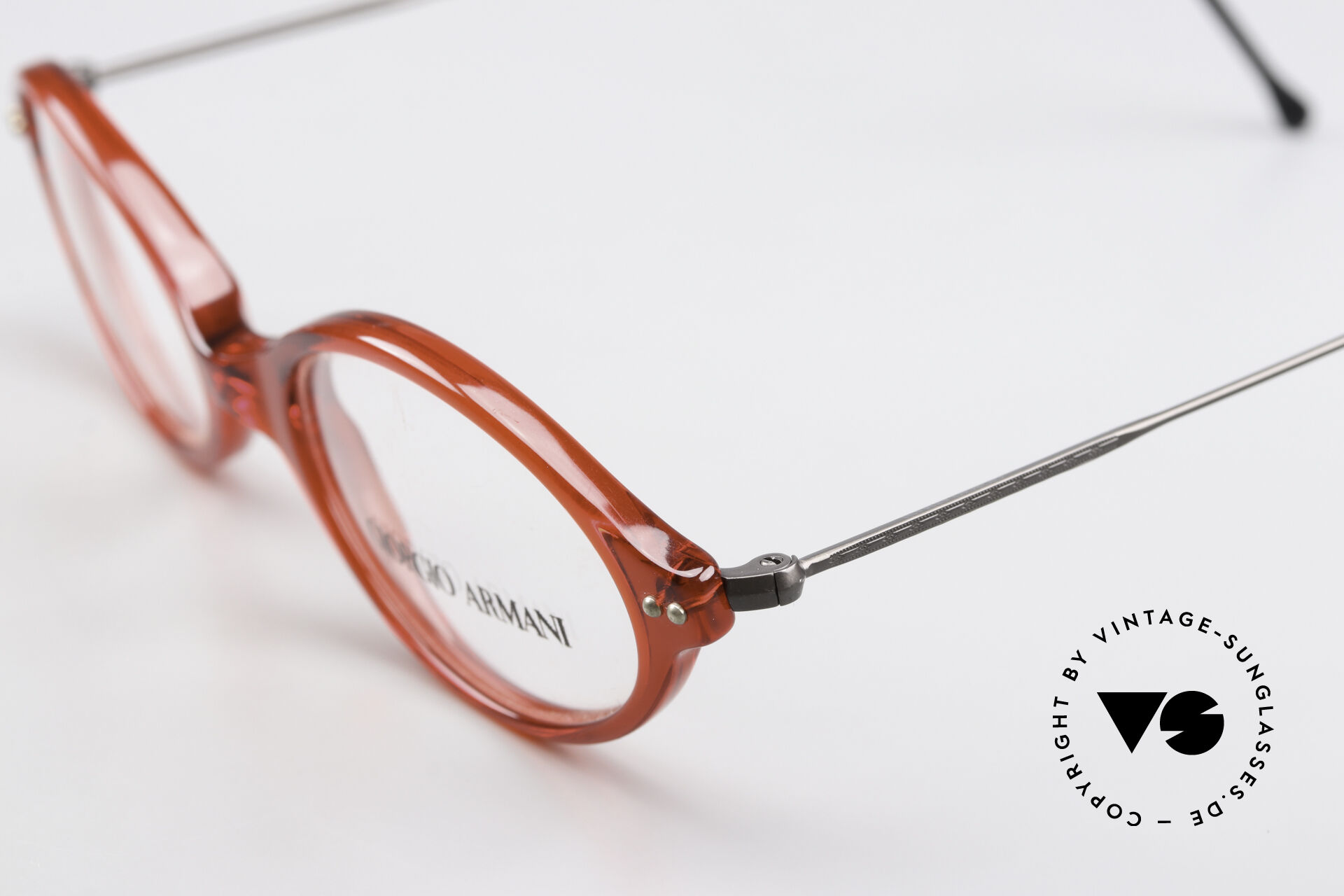 Glasses Giorgio Armani 378 Unisex 90s Frame Oval Small