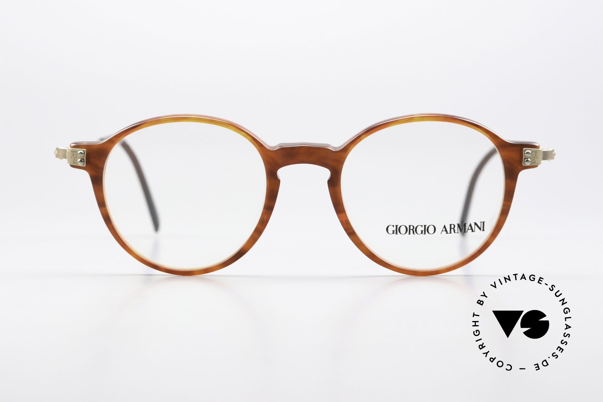 アート・デザイン・音楽 GIORGIO ARMANI Glasses Giorgio Armani 358 Frame Auburn Matte Gold
