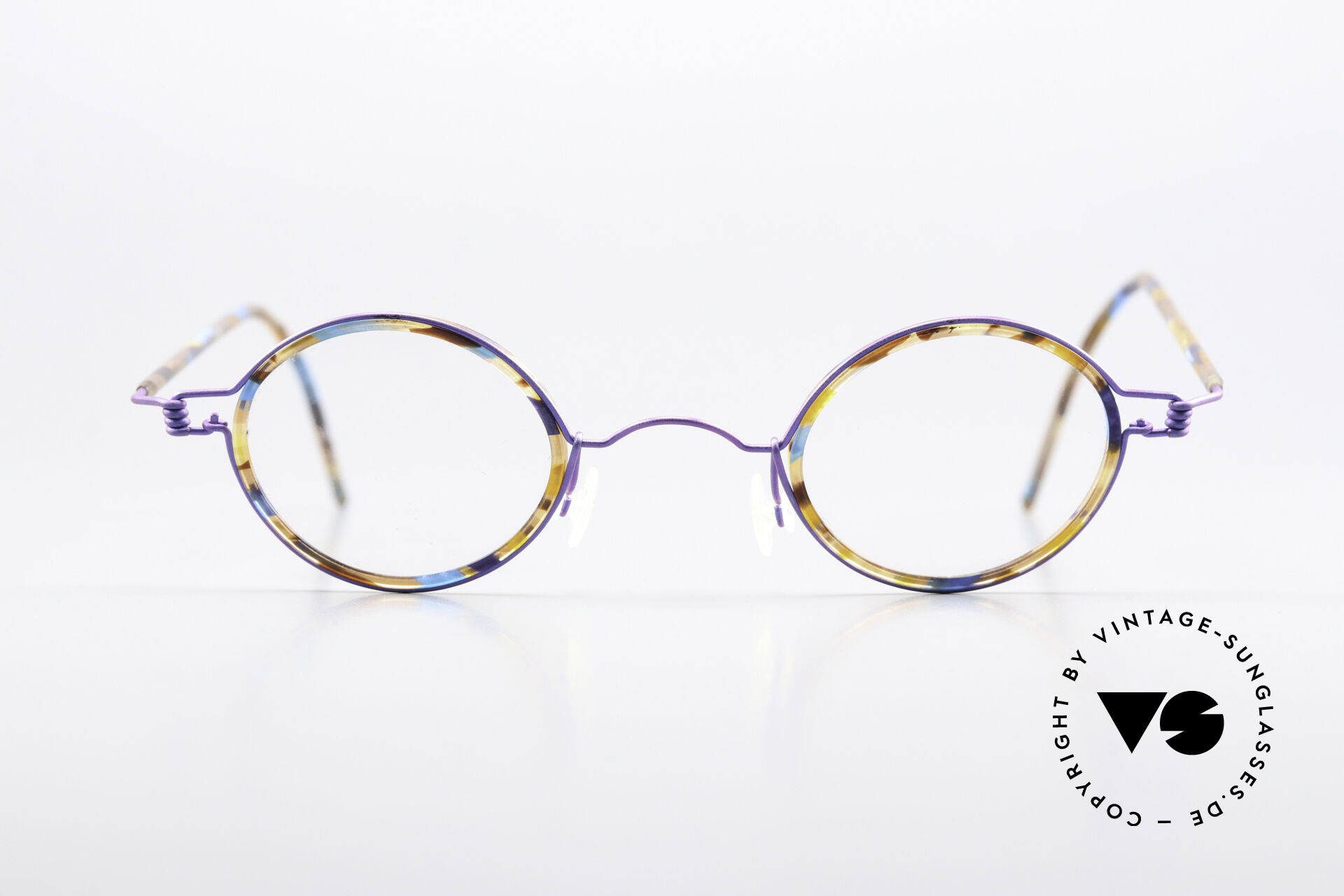 Glasses Lindberg Corona Air Titan Rim Round Titanium Frame 90's