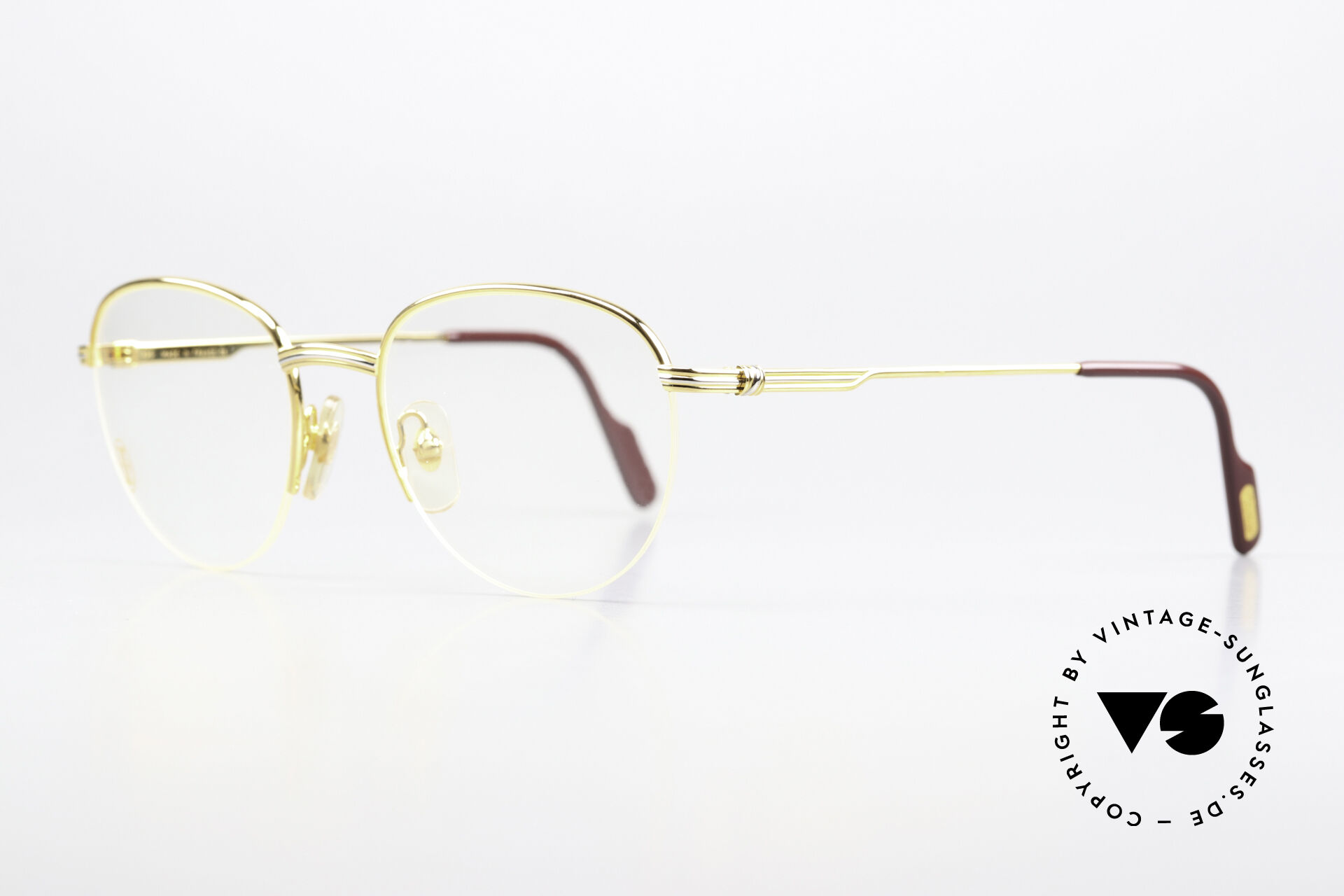 Glasses Cartier Colisee S 90 s Vintage Frame Nylor