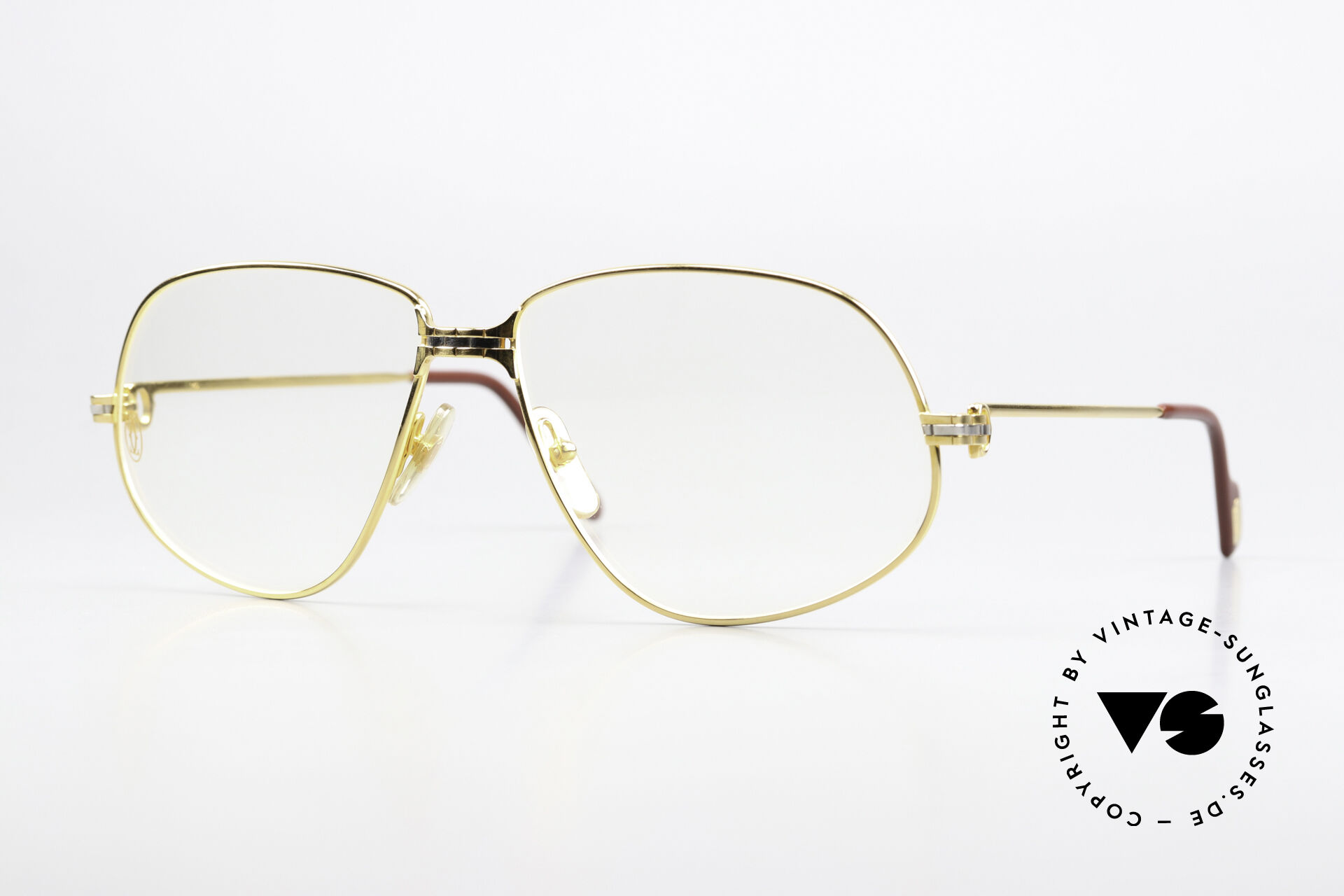 Glasses Cartier Panthere G.M. XL 80 s Frame 22ct Gold Plated