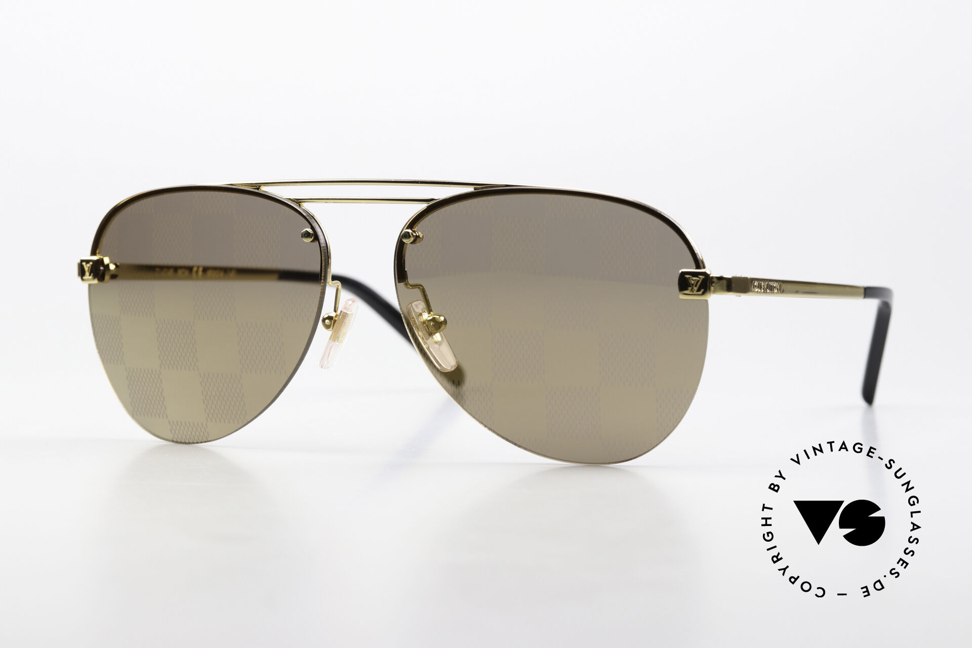Louis Vuitton Clockwise Gold with Damier Checker Lens