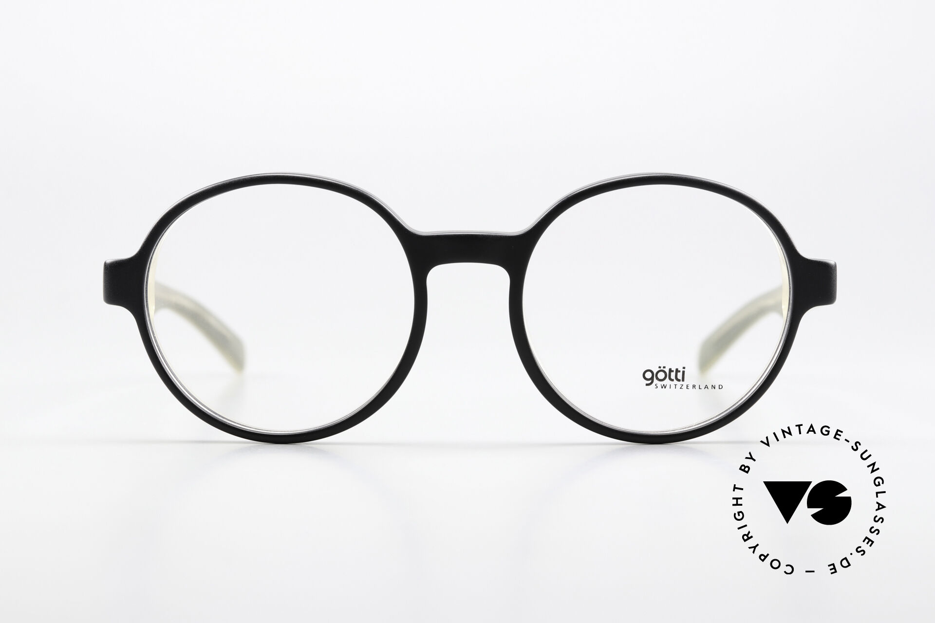 Glasses Gotti Werry Round Acetate Frame Black