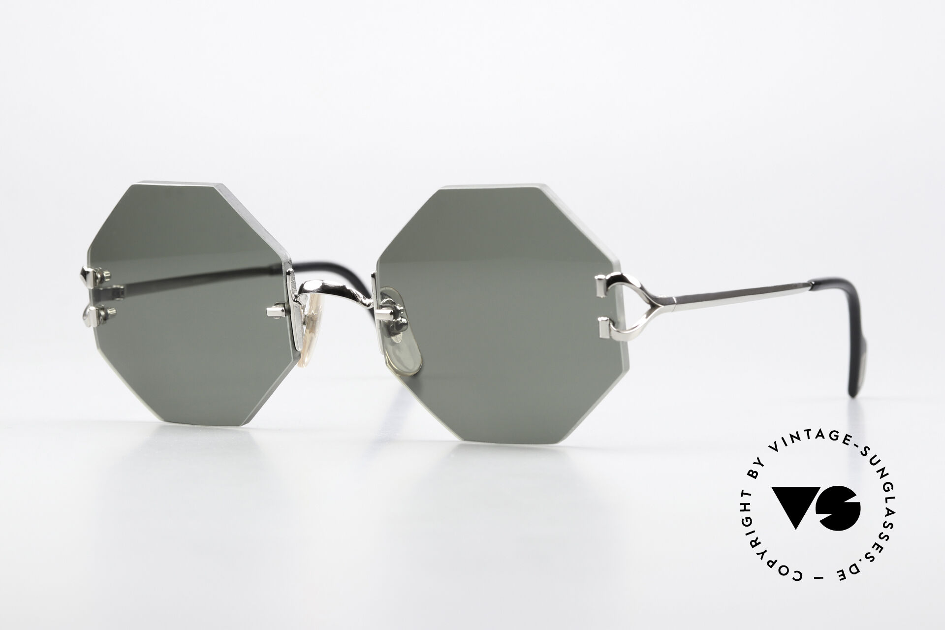 Sunglasses Cartier Rimless Octag Rimless Octagonal Shades
