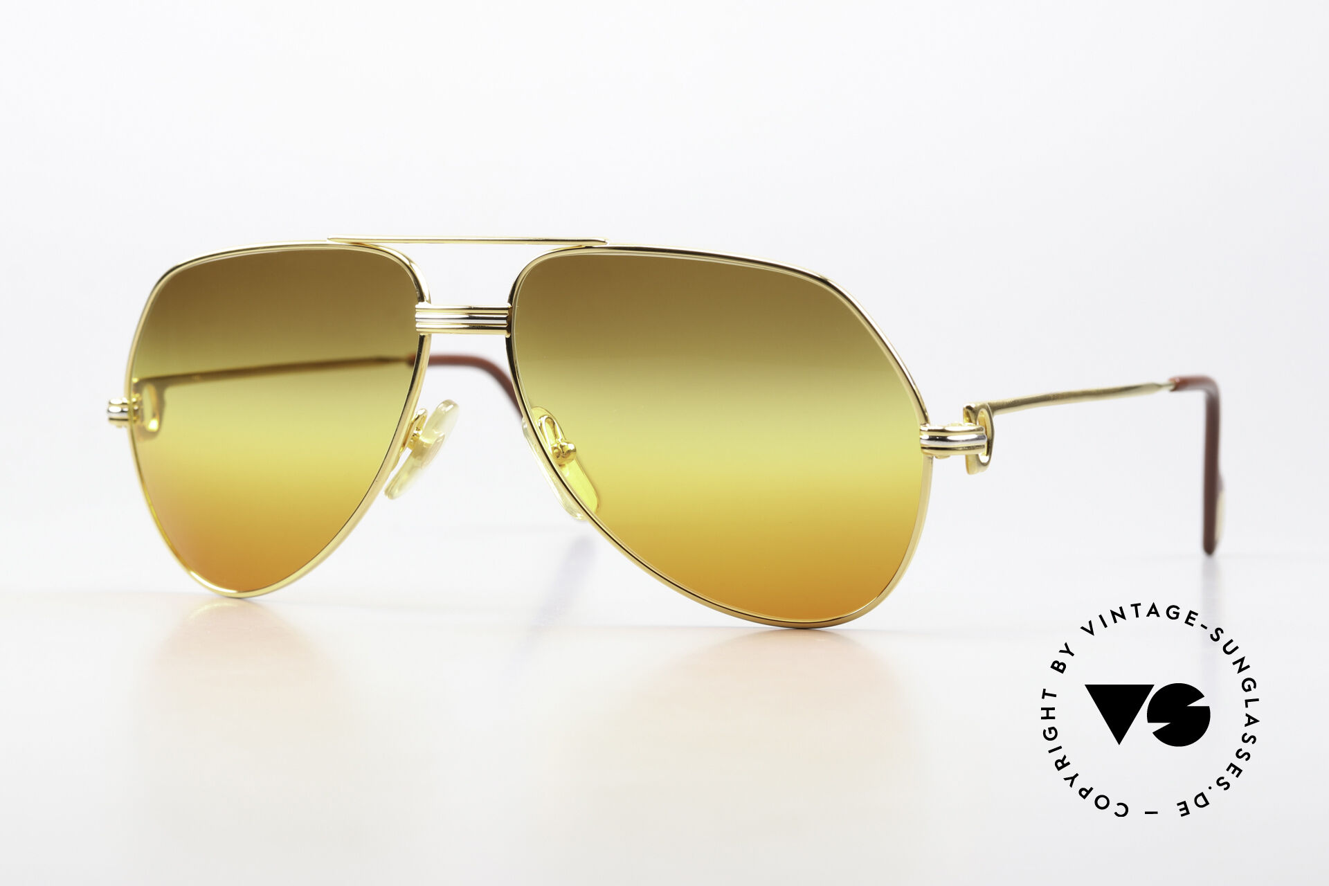 Sunglasses Cartier Vendome LC M Iconic Aviator Sunglasses