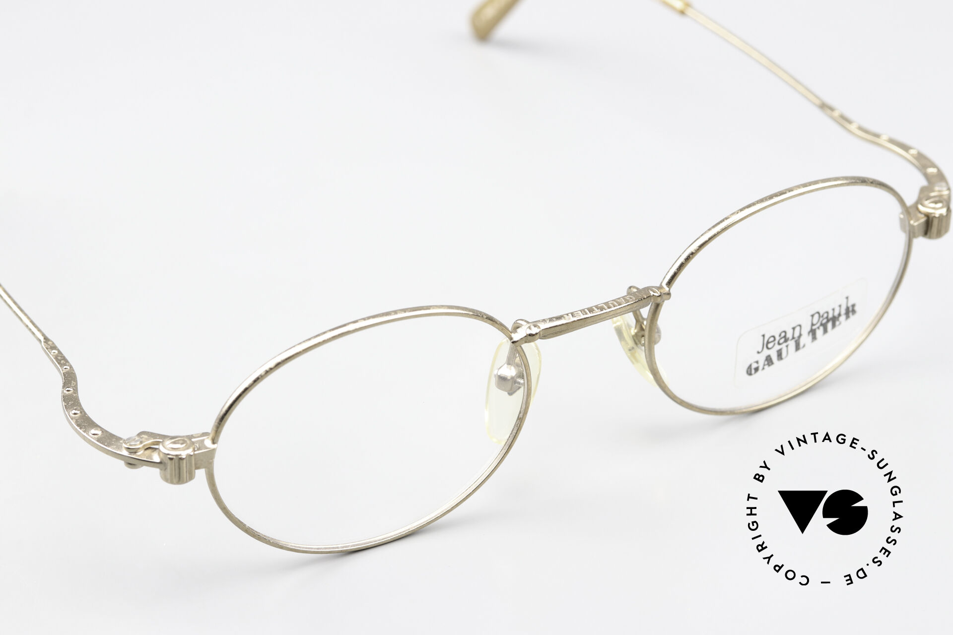 Glasses Jean Paul Gaultier 55-6105 Vintage Frame Antique Gold