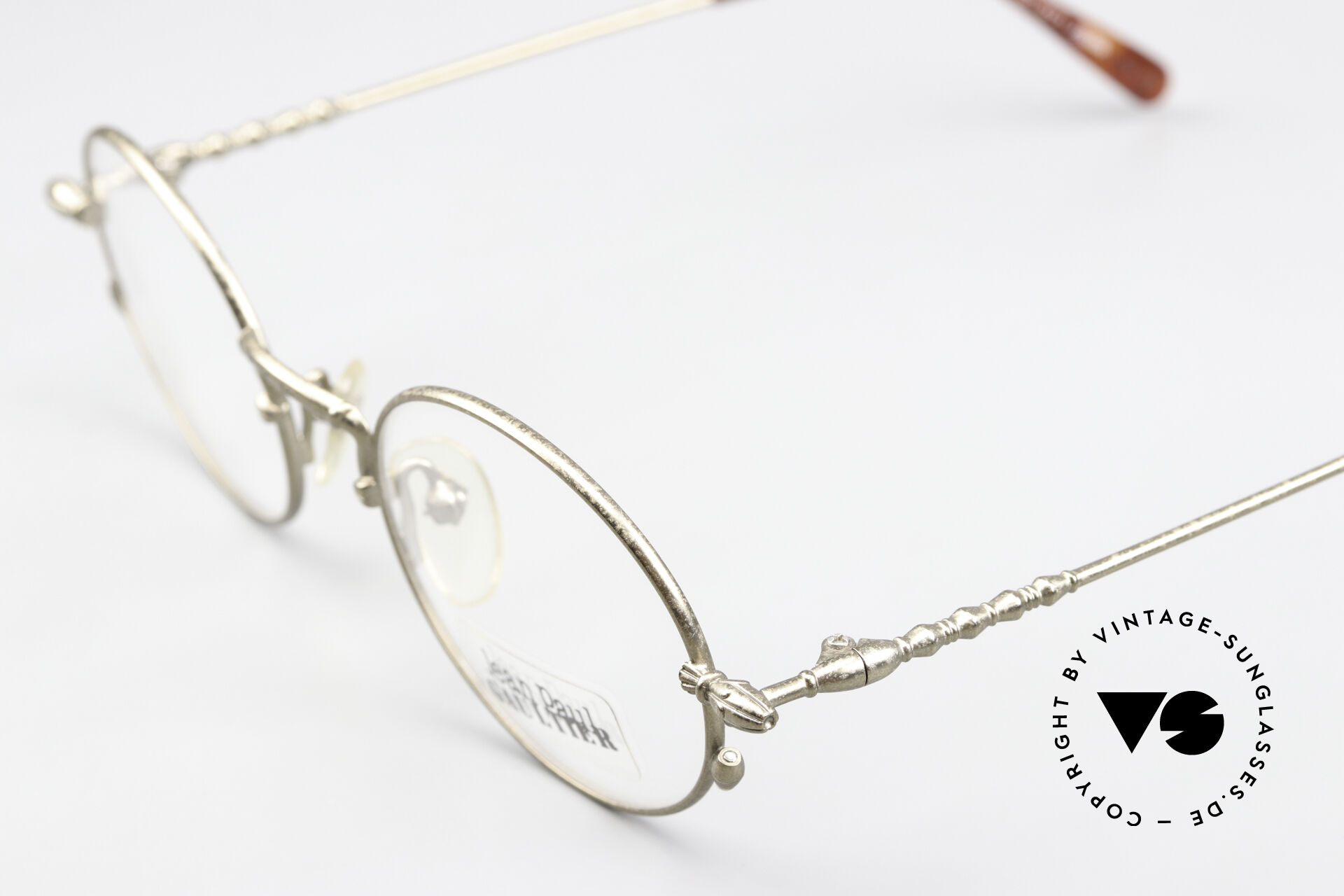 Glasses Jean Paul Gaultier 55-4171 1990's Frame Antique Gold