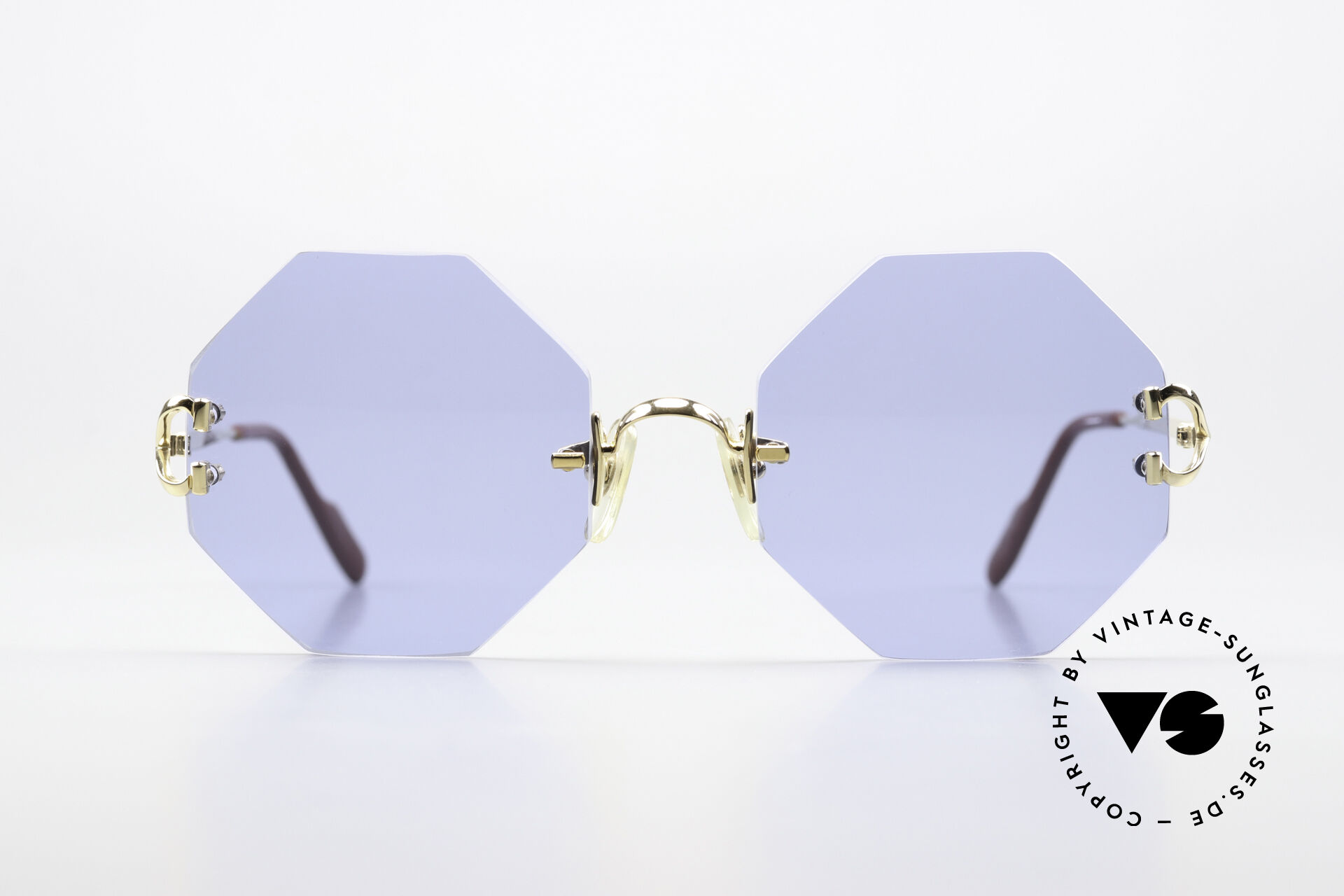 Sunglasses Cartier Rimless Octag One Of A Kind Customized