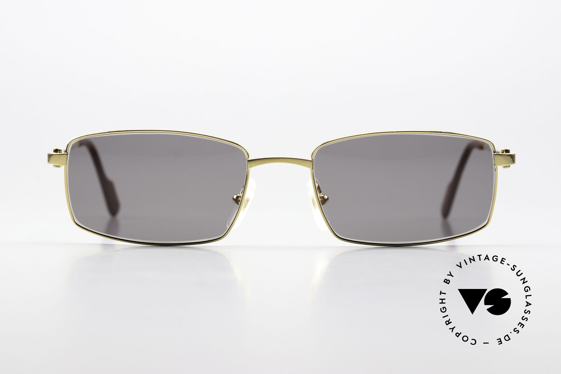 Sunglasses Cartier River Golden Luxury Frame Square