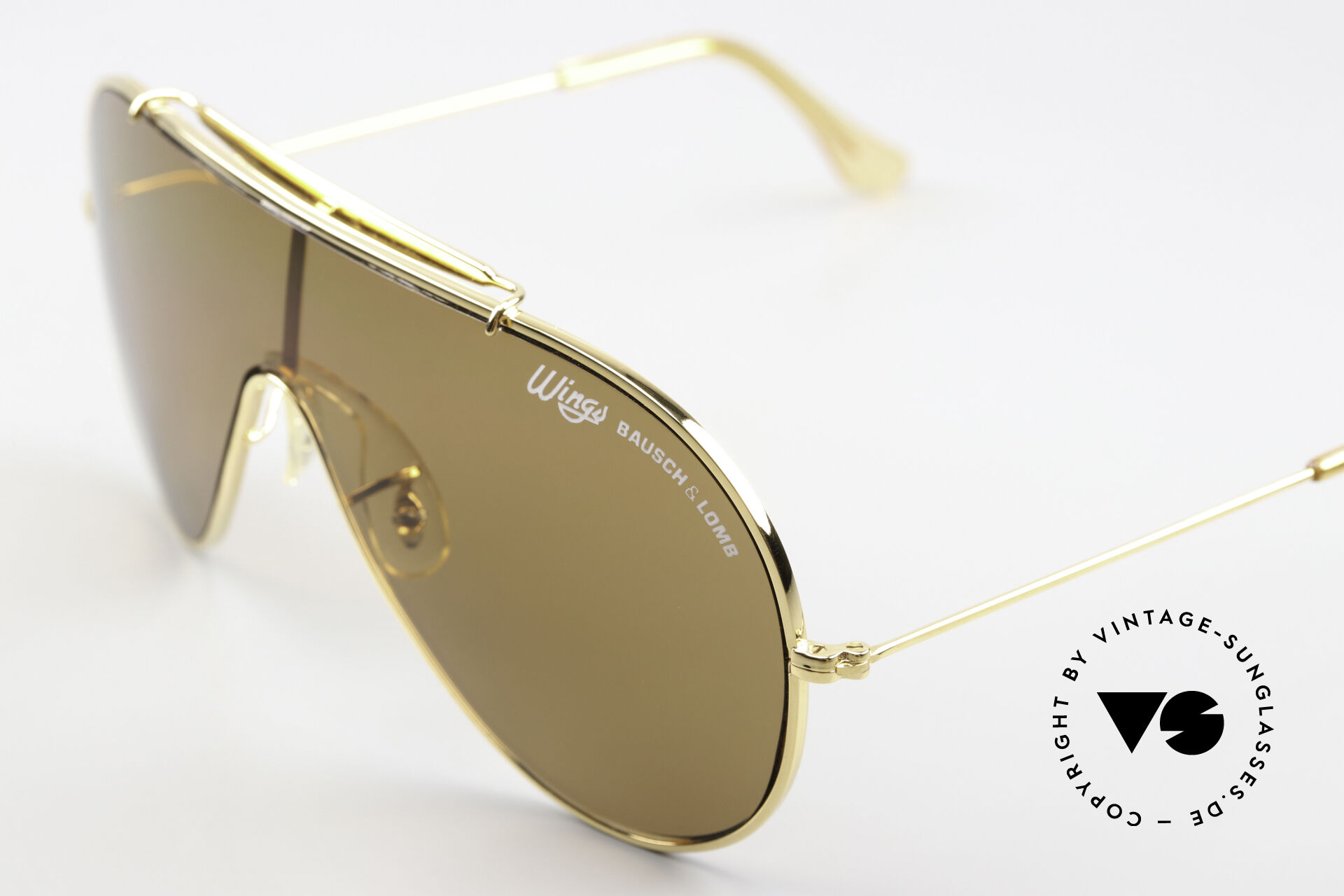 Sunglasses Bausch Lomb Wings Amber Rose Vintage Shades