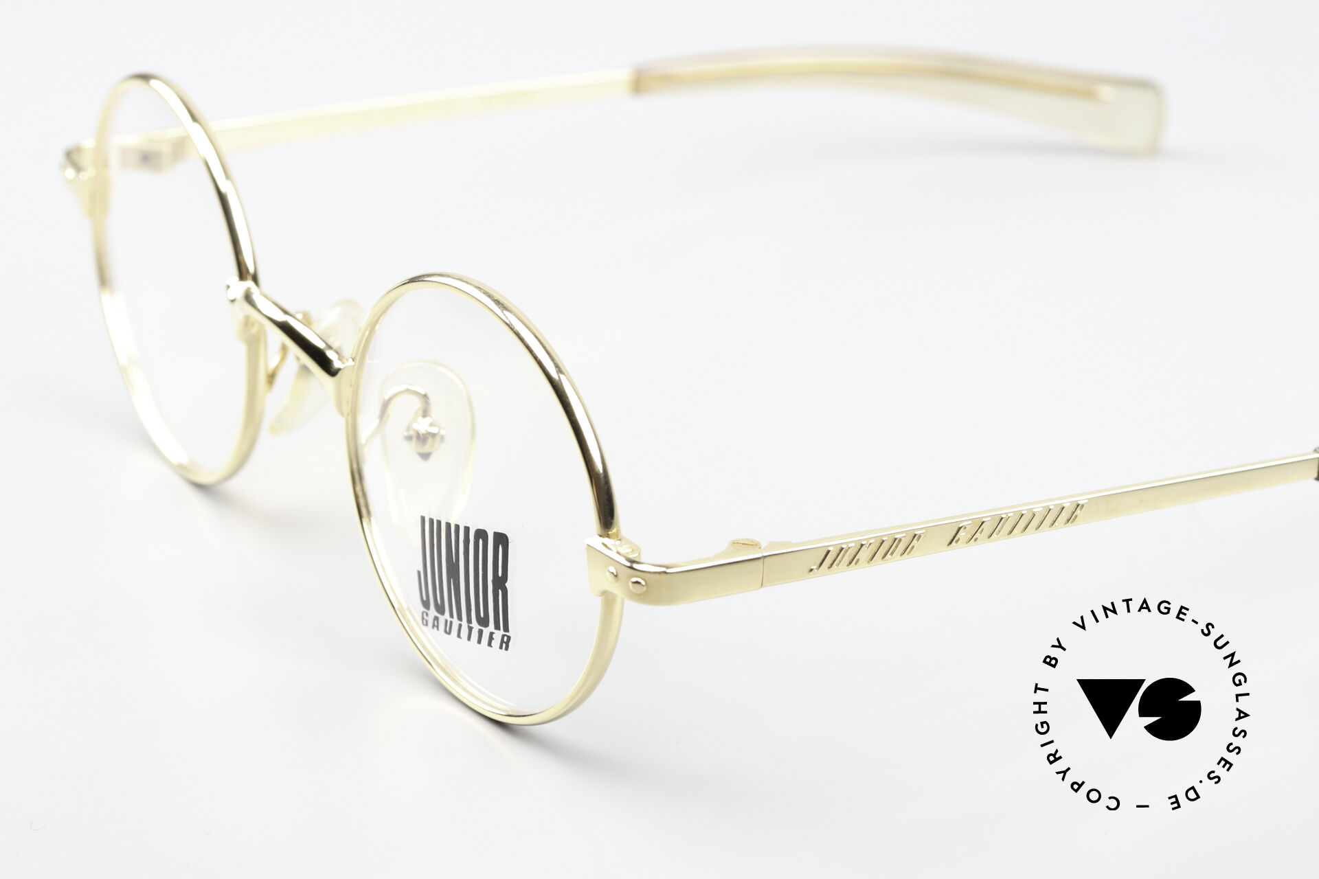 Glasses Jean Paul Gaultier 57 0173 Gold Plated Vintage Frame