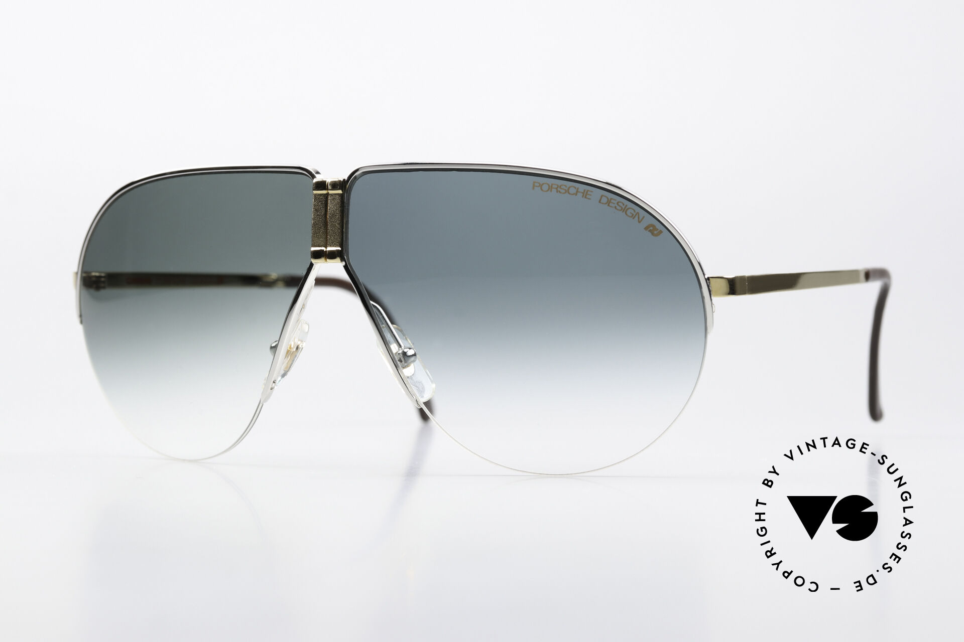 Sunglasses Porsche 5628 Bicolor In Gold And Silver