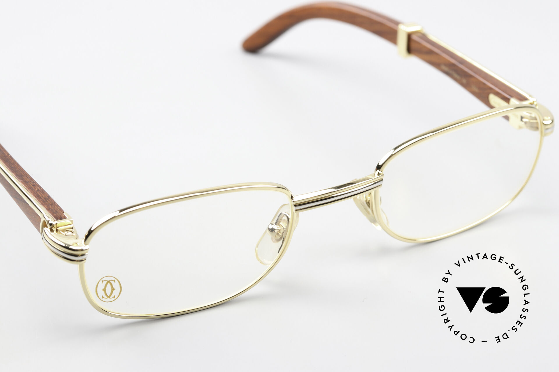 Vintage cartier glasses wood discount