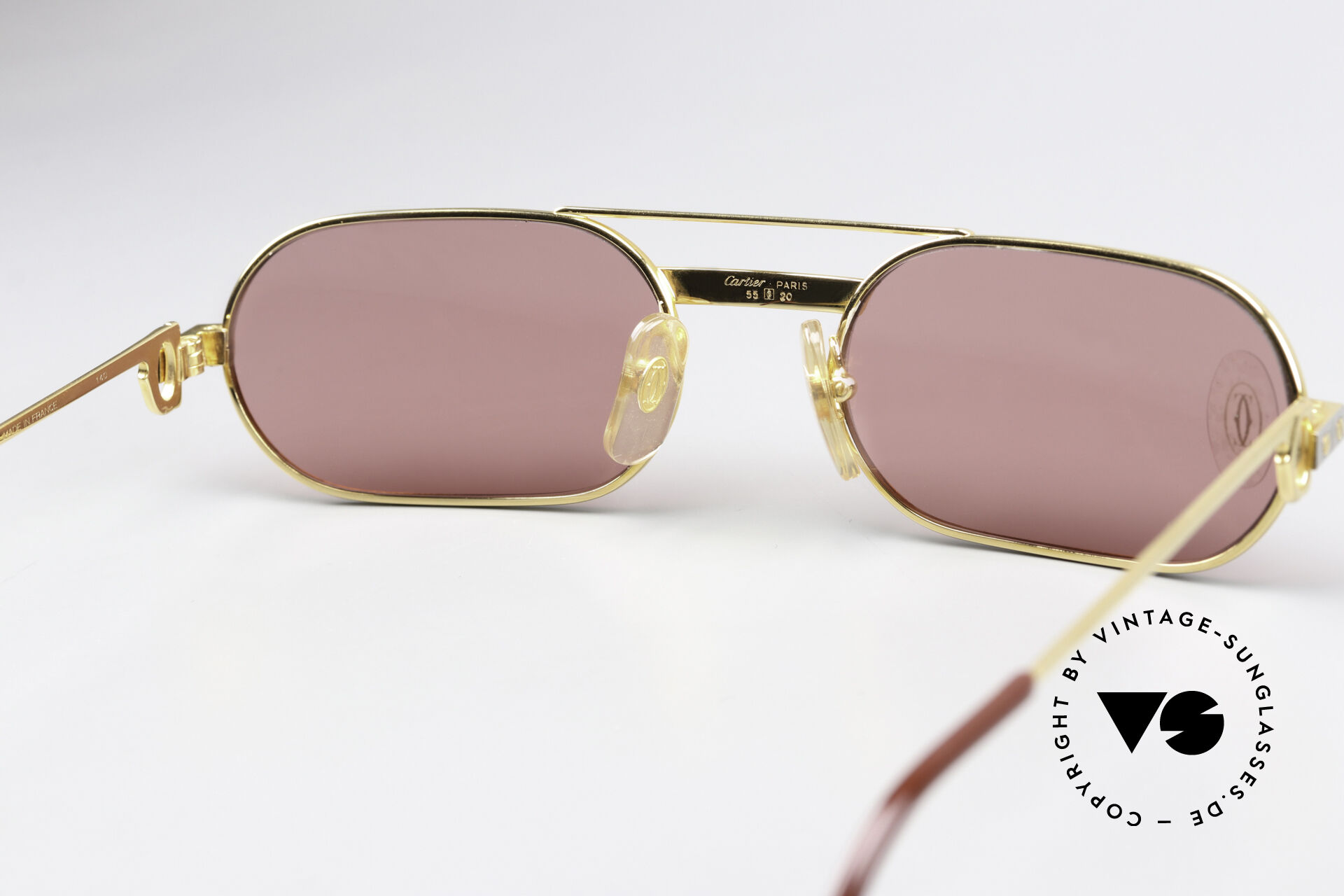 Vintage Pink Sunglasses NOS France VINTAGE NOS PIERRE CARDIN ACETATE SUNGLASSES MADE IN FRANCE  main image 4
