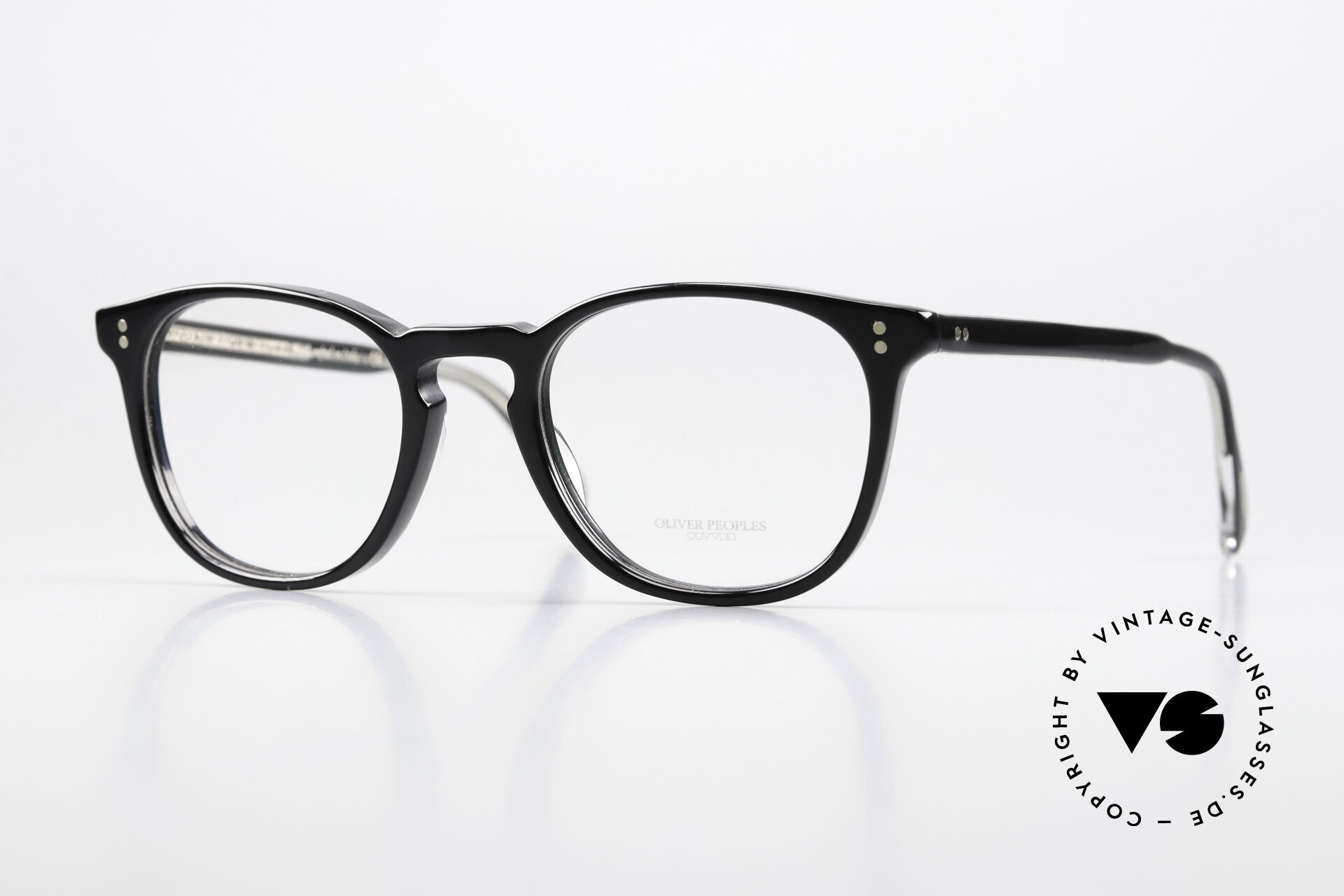 Glasses Oliver Peoples Finley Esq Black Panto Frame 49mm